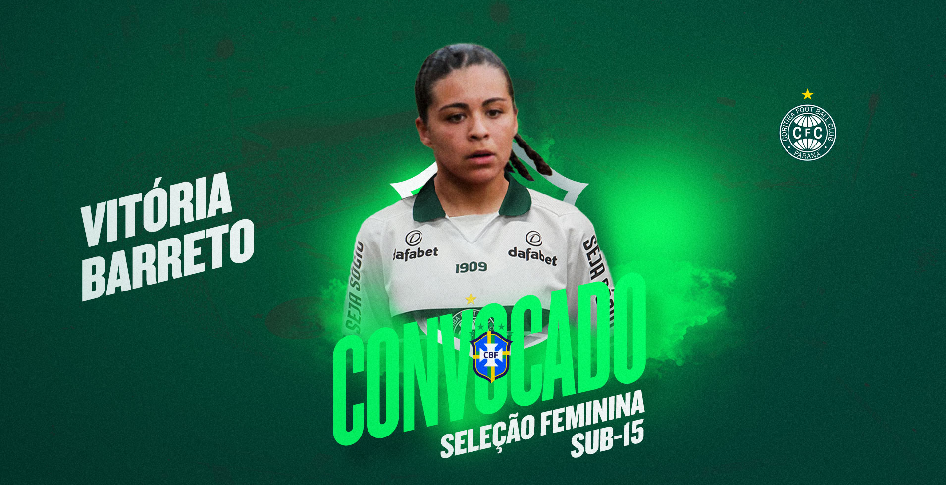 Vit�ria Barreto � convocada para a Sele��o Brasileira Sub-15