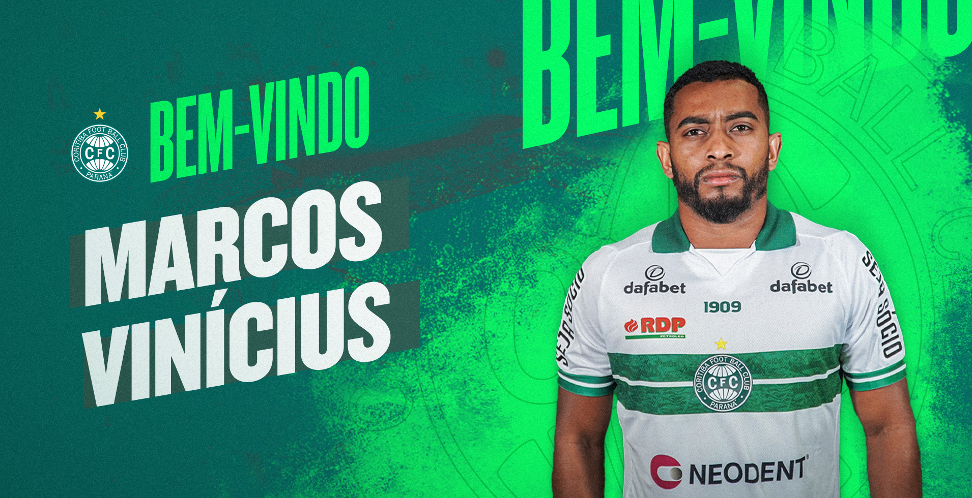 Marcos Vin�cius chega para vestir a camisa alviverde
