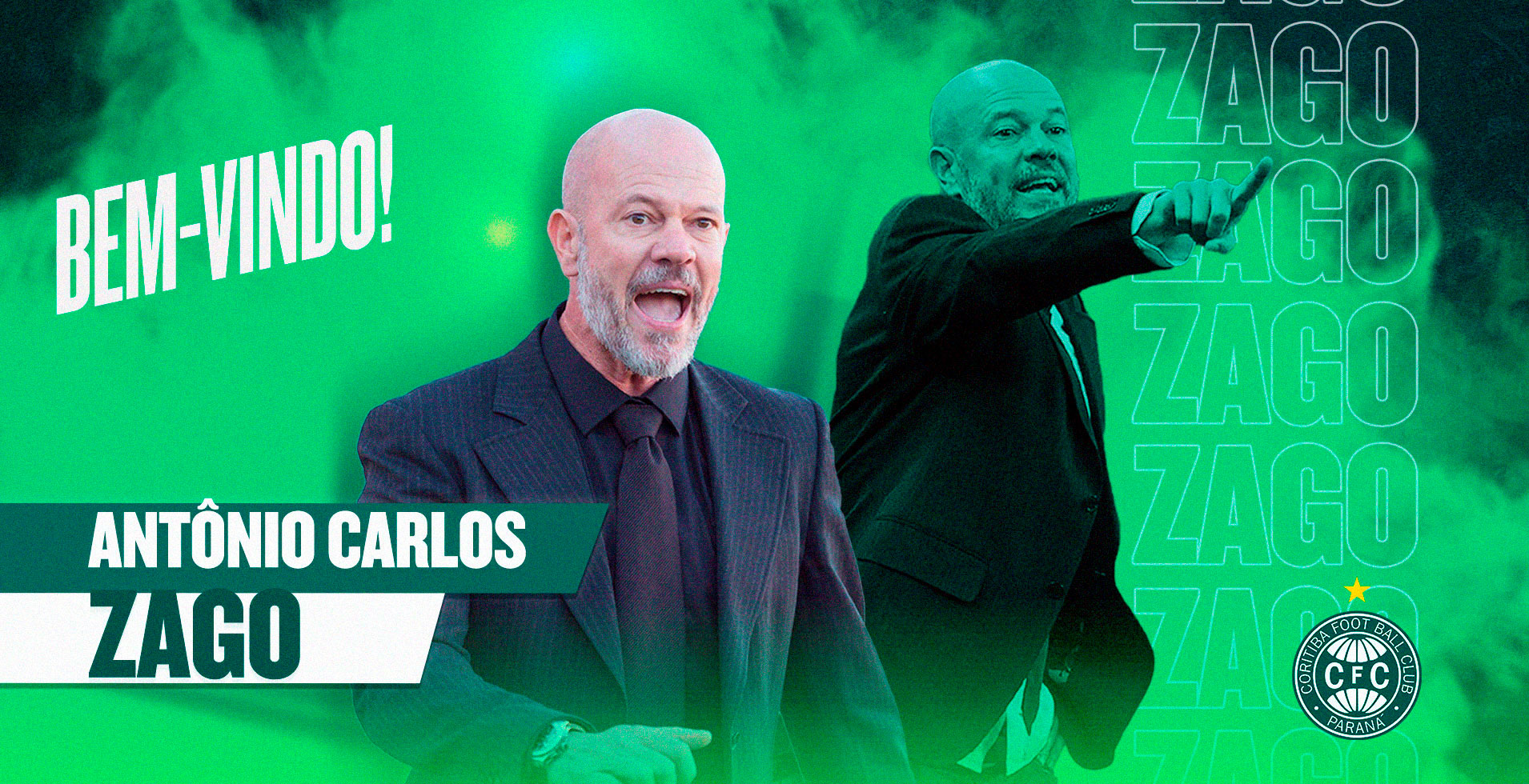 Ant�nio Carlos Zago � o novo t�cnico do Coritiba