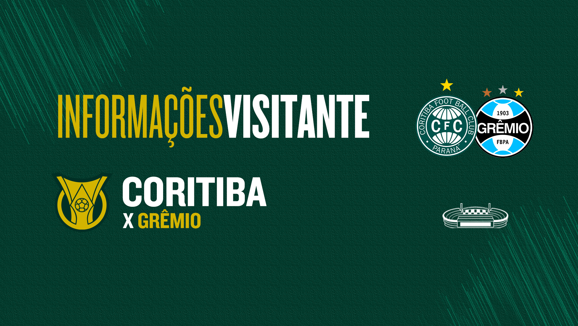 Ingressos visitante para Coritiba x Gr�mio