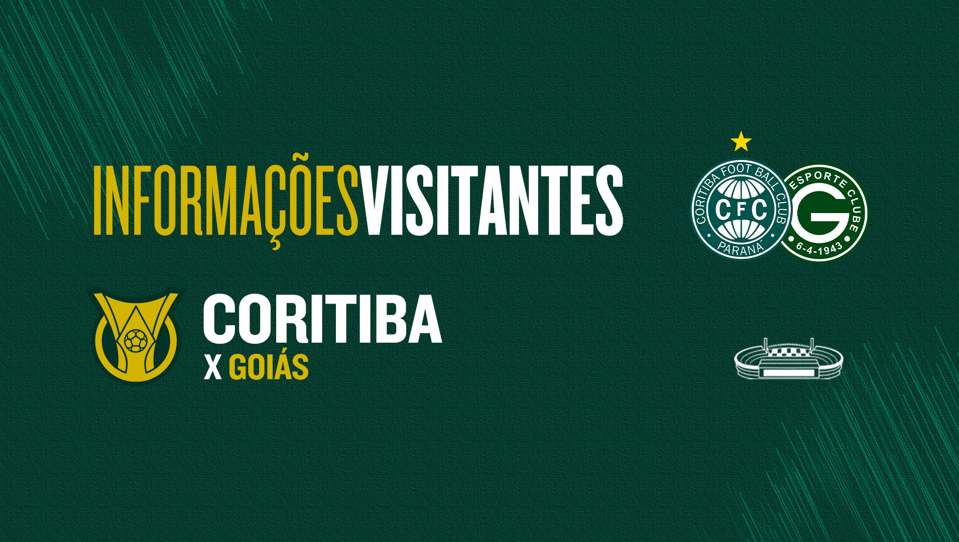 Ingressos visitante para Coritiba x Goi�s