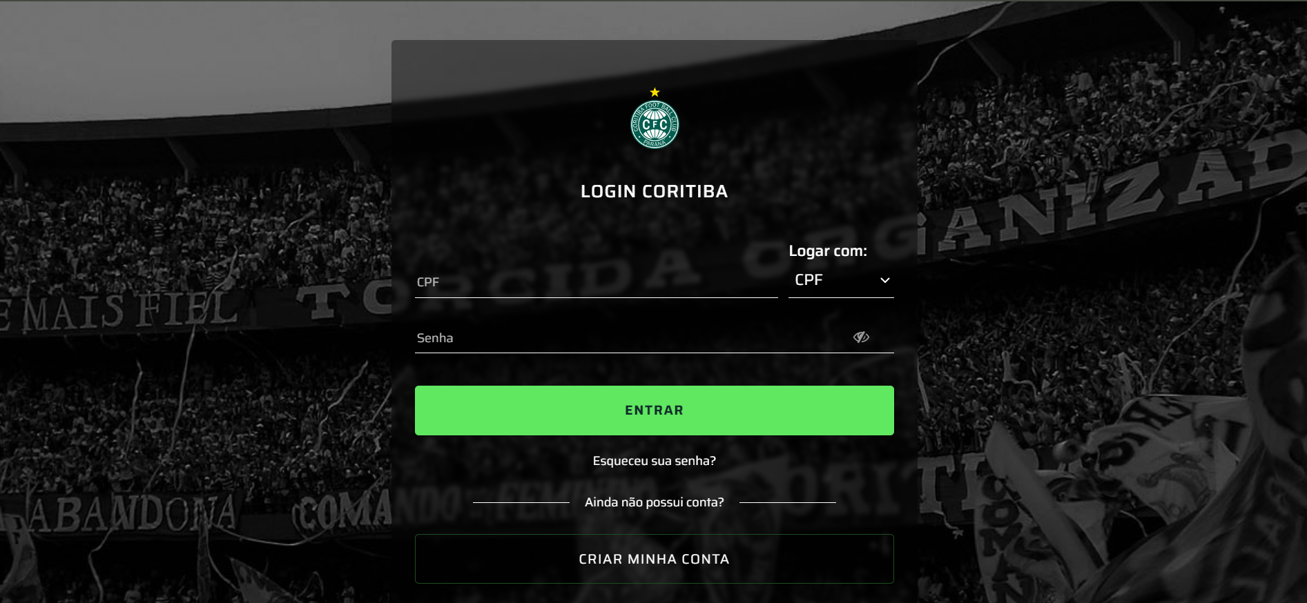 Coritiba lan�a novo sistema de acesso para a �rea de s�cios