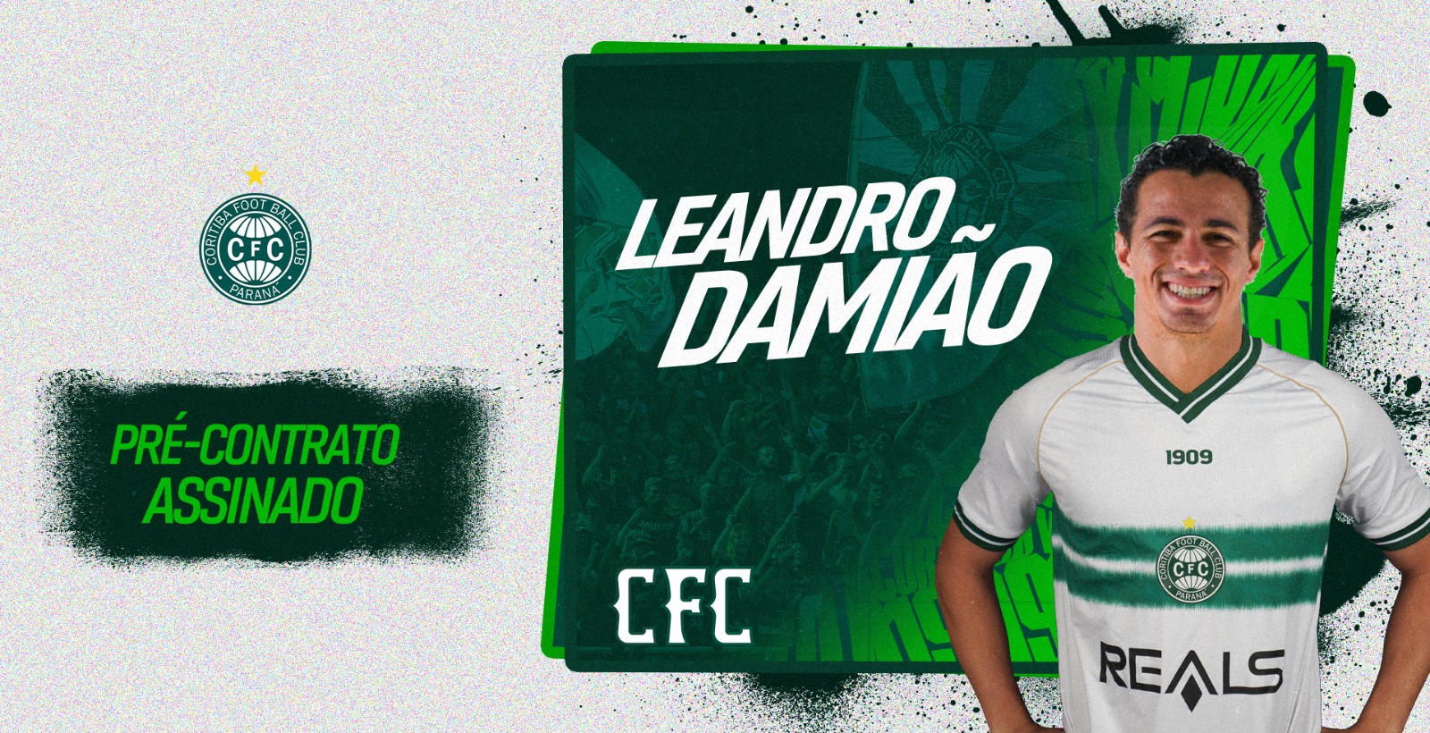 Leandro Dami�o assina pr�-contrato com o Coritiba