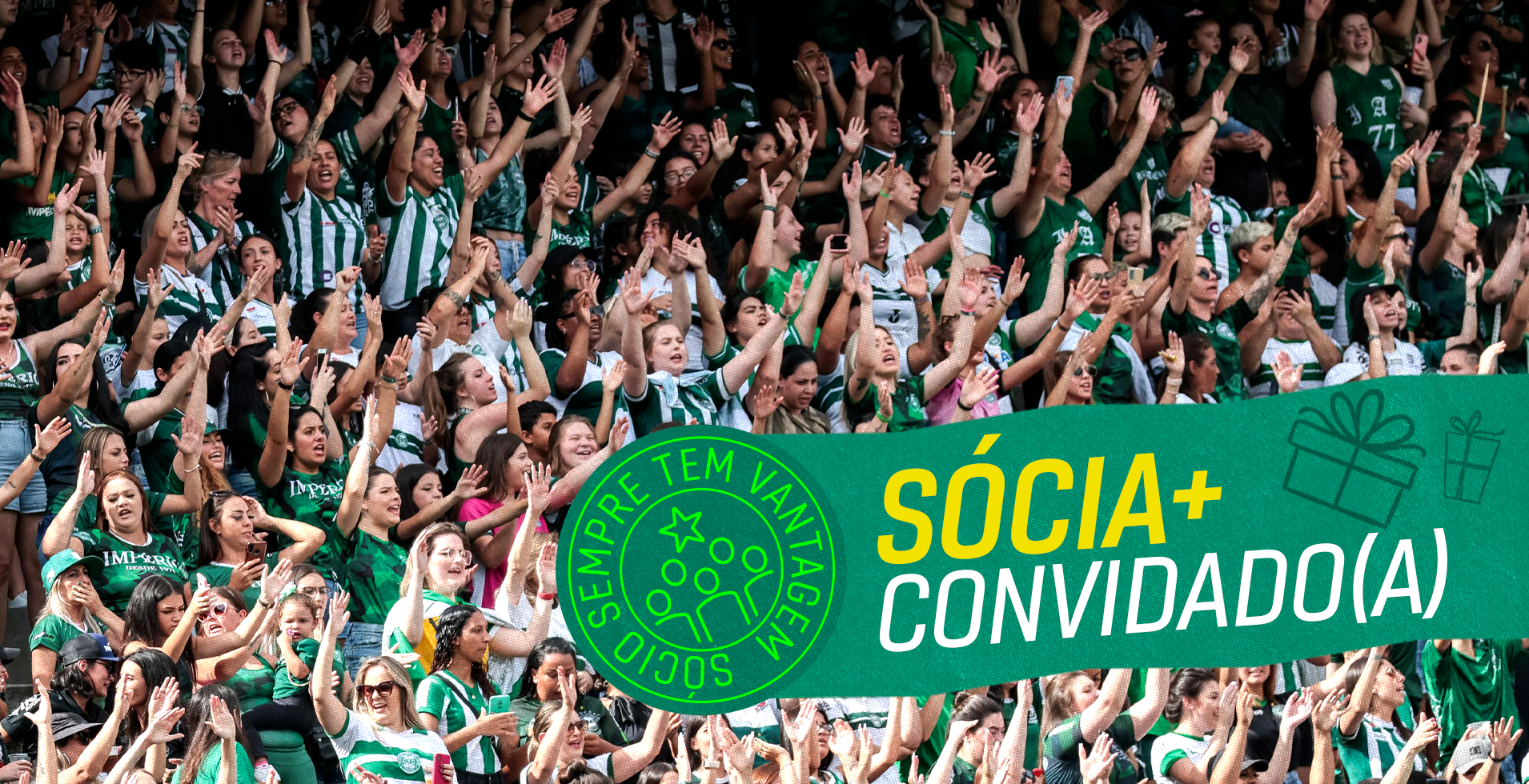 S�cias do Coritiba poder�o levar convidado no jogo contra o Cianorte