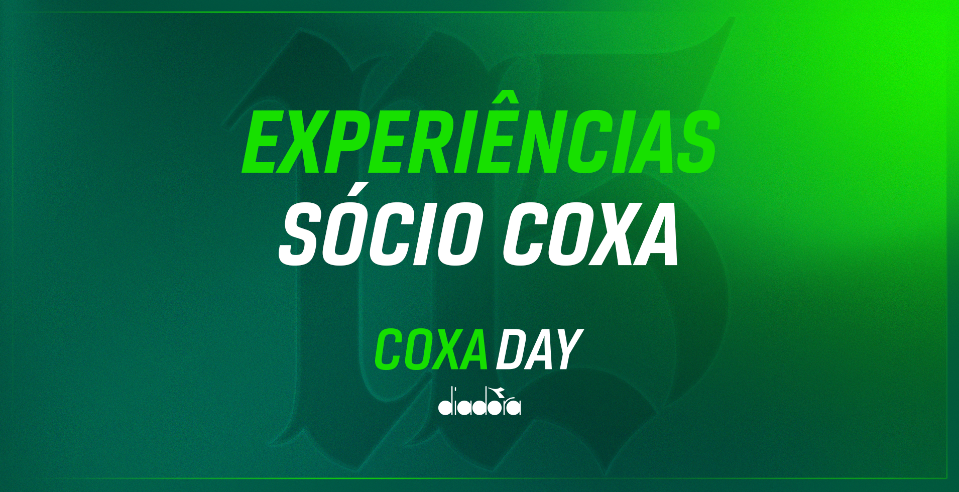 S�cio Coxa: saiba como participar das experi�ncias para o Coxa Day Diadora