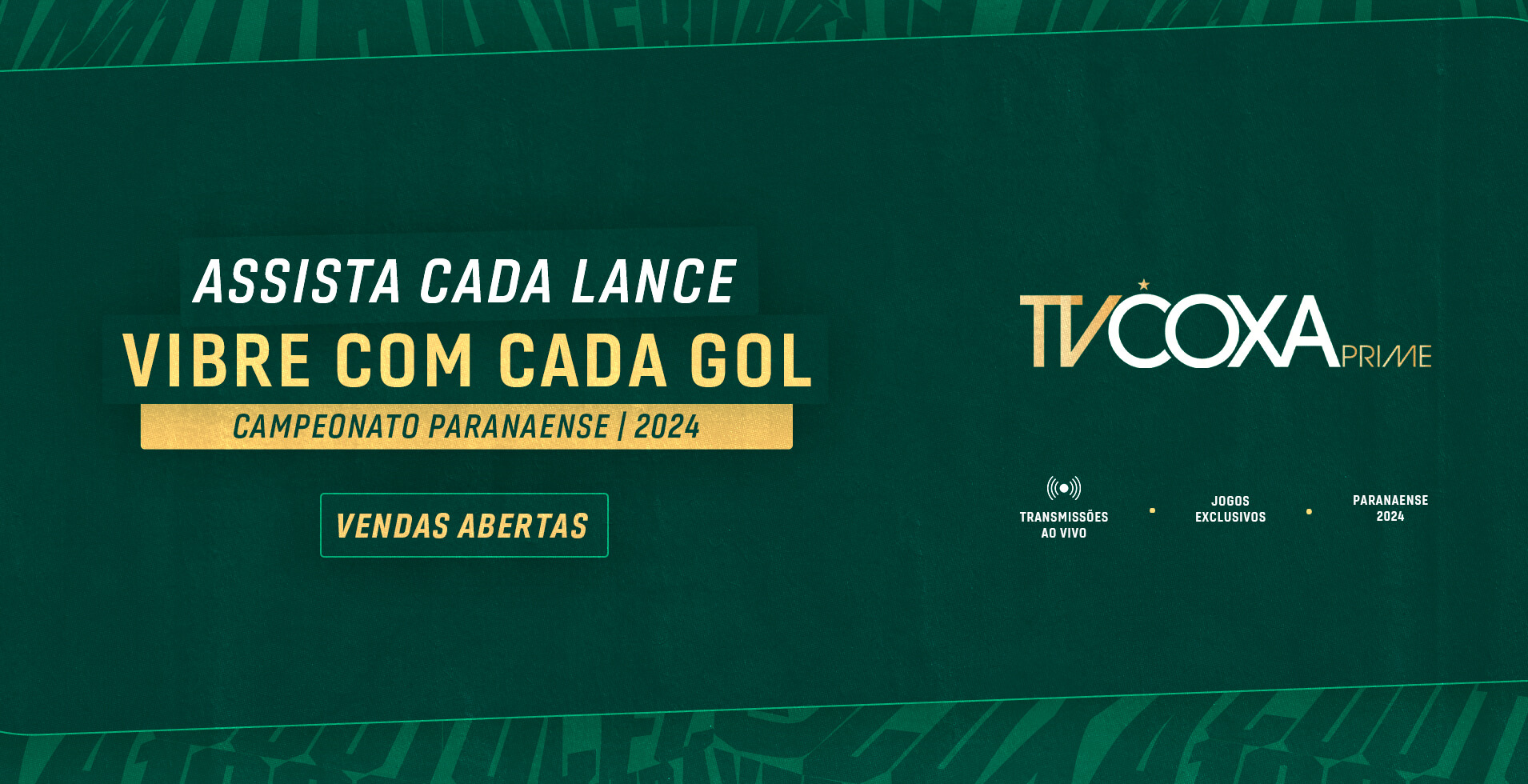Jogos do Coritiba no Paranaense 2024 ter�o transmiss�o exclusiva e come�am a ser comercializados pela TV Coxa Prime