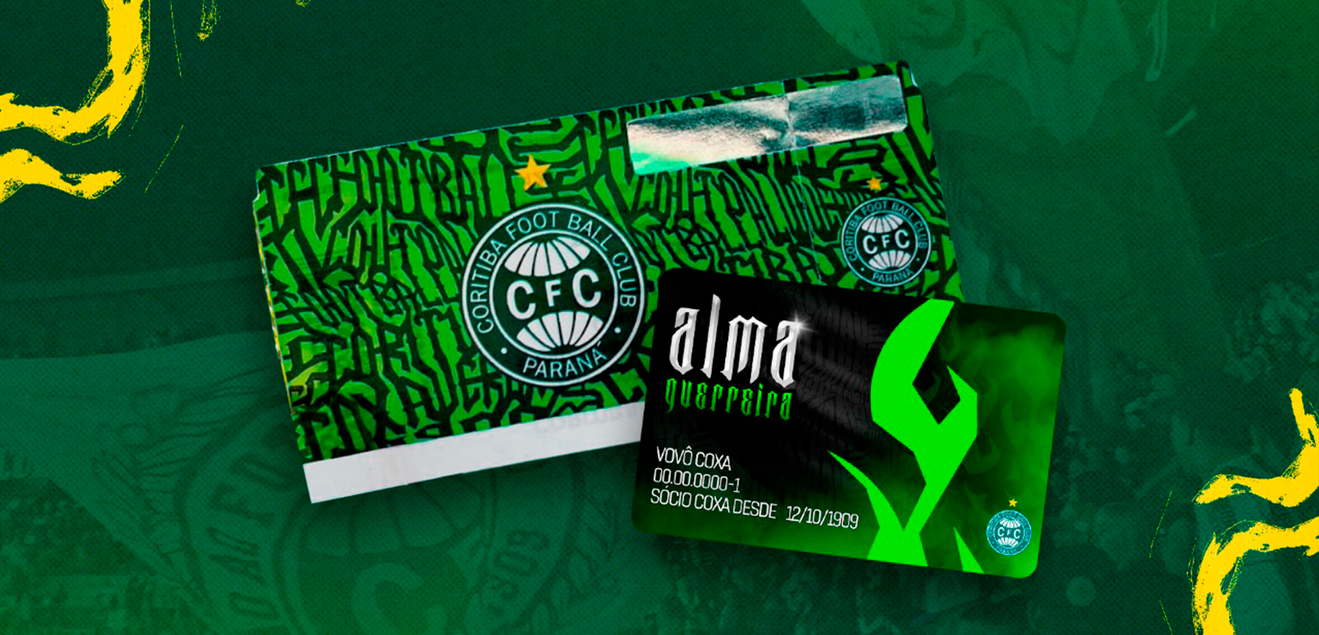 Coritiba lan�a novos cart�es para s�cios Alma Guerreira e ingressos avulsos personalizados