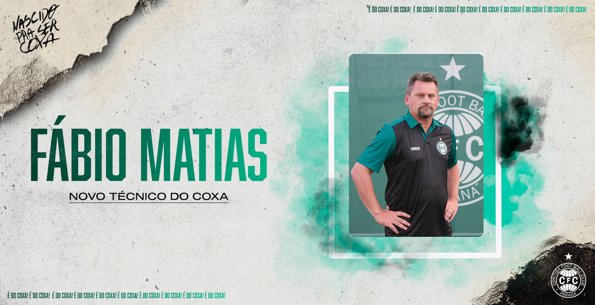 F�bio Matias � o novo t�cnico do Coritiba