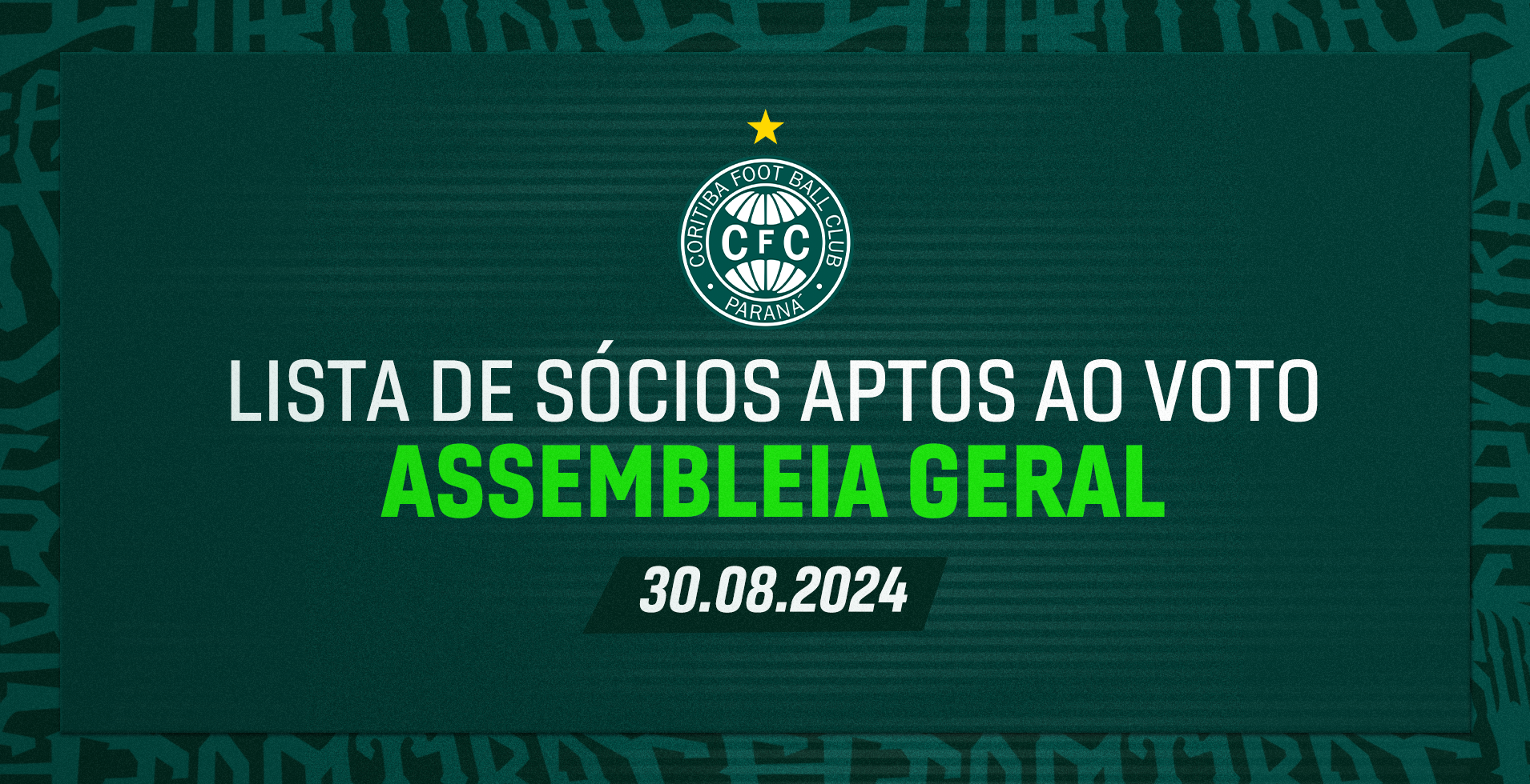 Associa��o informa lista de s�cios aptos ao voto 