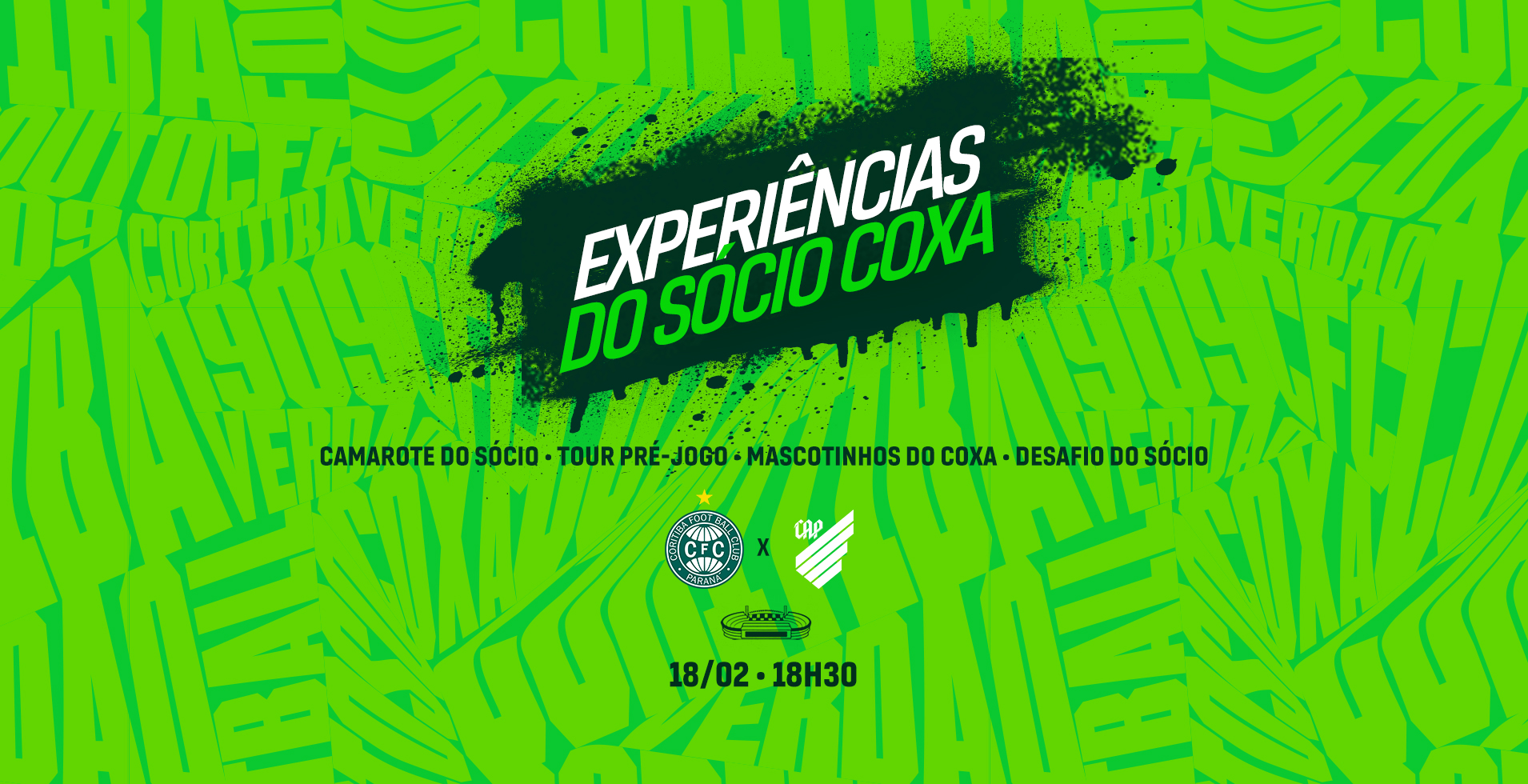 S�cio Coxa: saiba como participar das experi�ncias para #atletiba