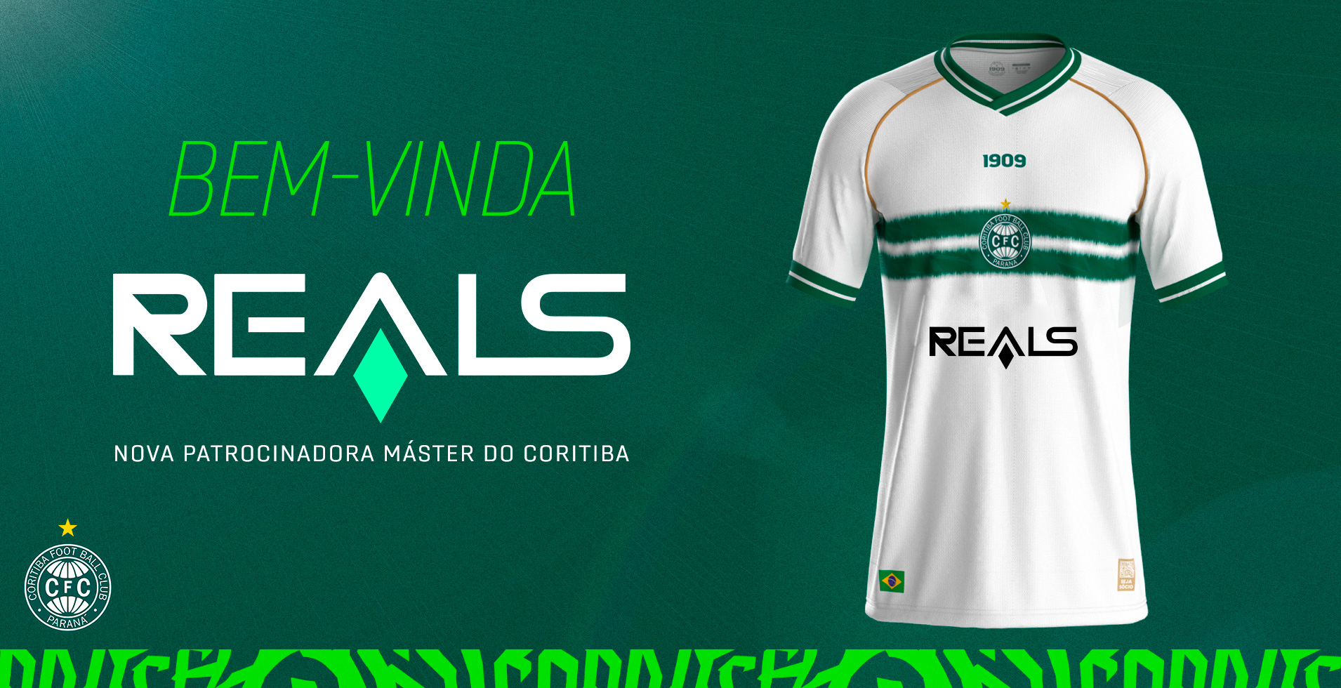 Coritiba fecha com a Reals o maior acordo de patroc�nio m�ster da sua hist�ria