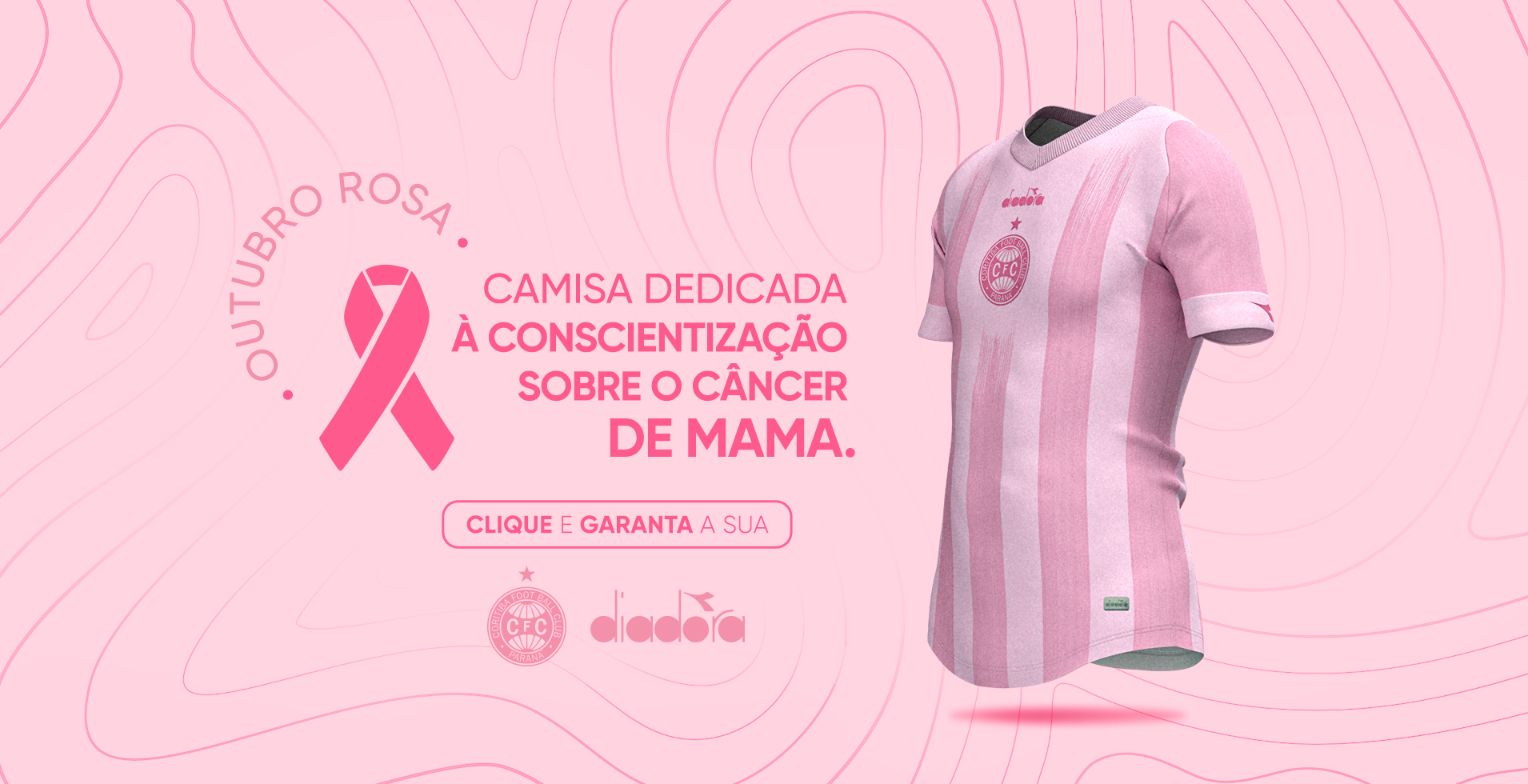 Coritiba e Diadora lan�am camisa especial em apoio ao Outubro Rosa