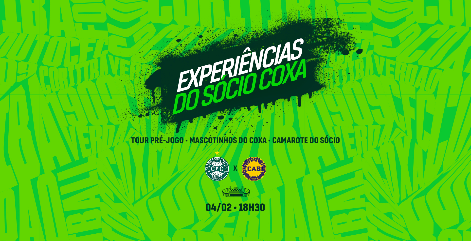 S�cio Coxa: saiba como participar das experi�ncias para #CFCxCAB