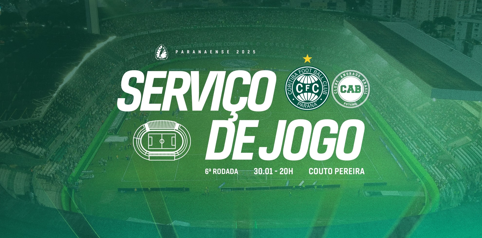 Informa��es importantes para Coritiba x Andraus