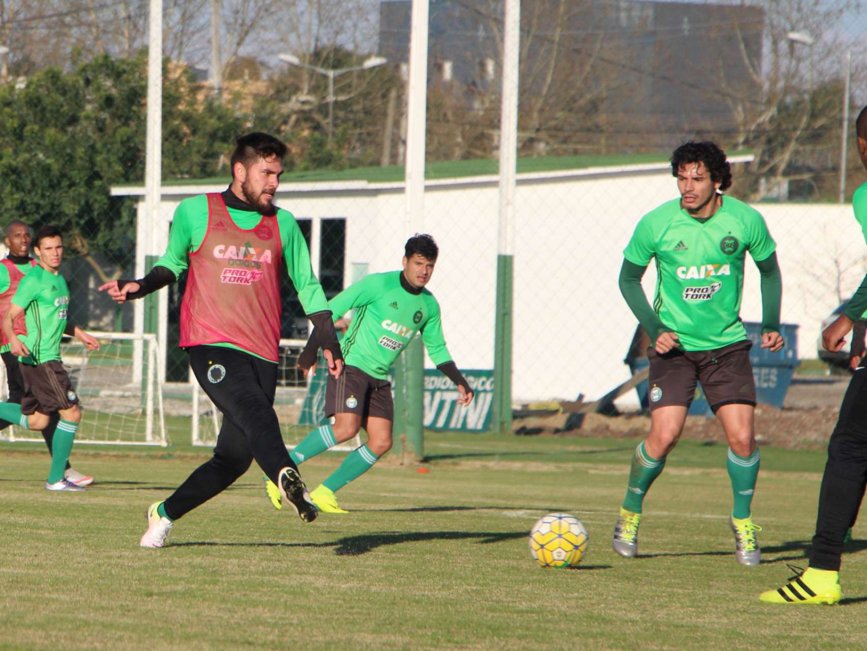 Fotos do treino no CT