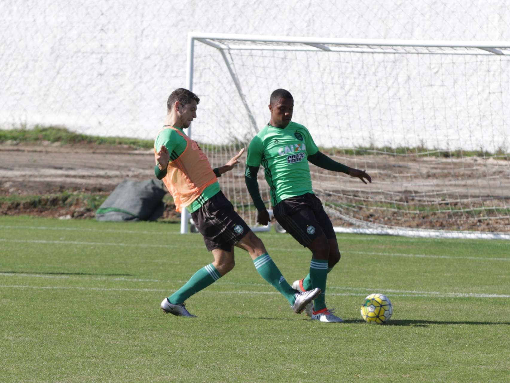 Fotos do treino da manh�