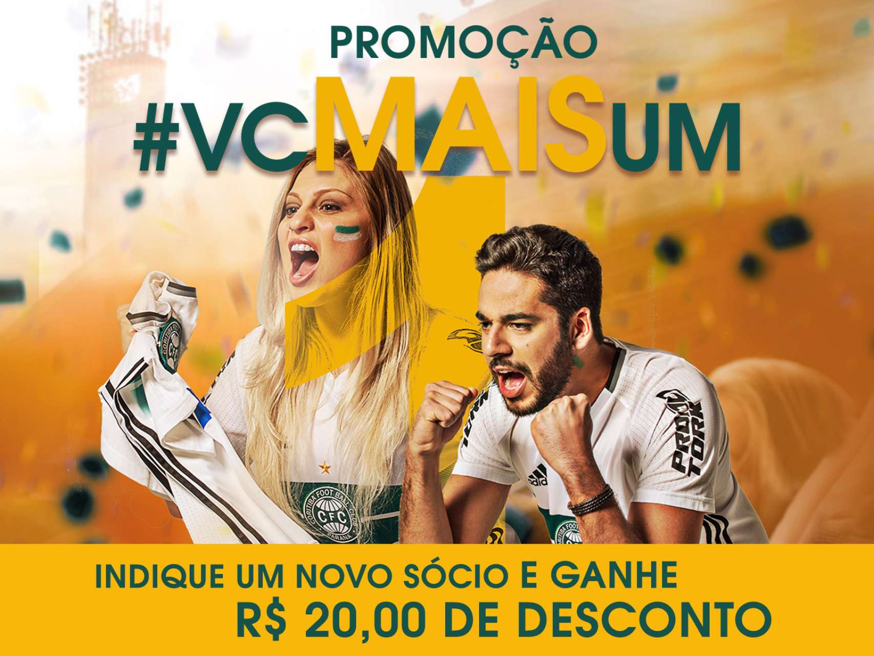 Voc� +1= R$20 de desconto na mensalidade!