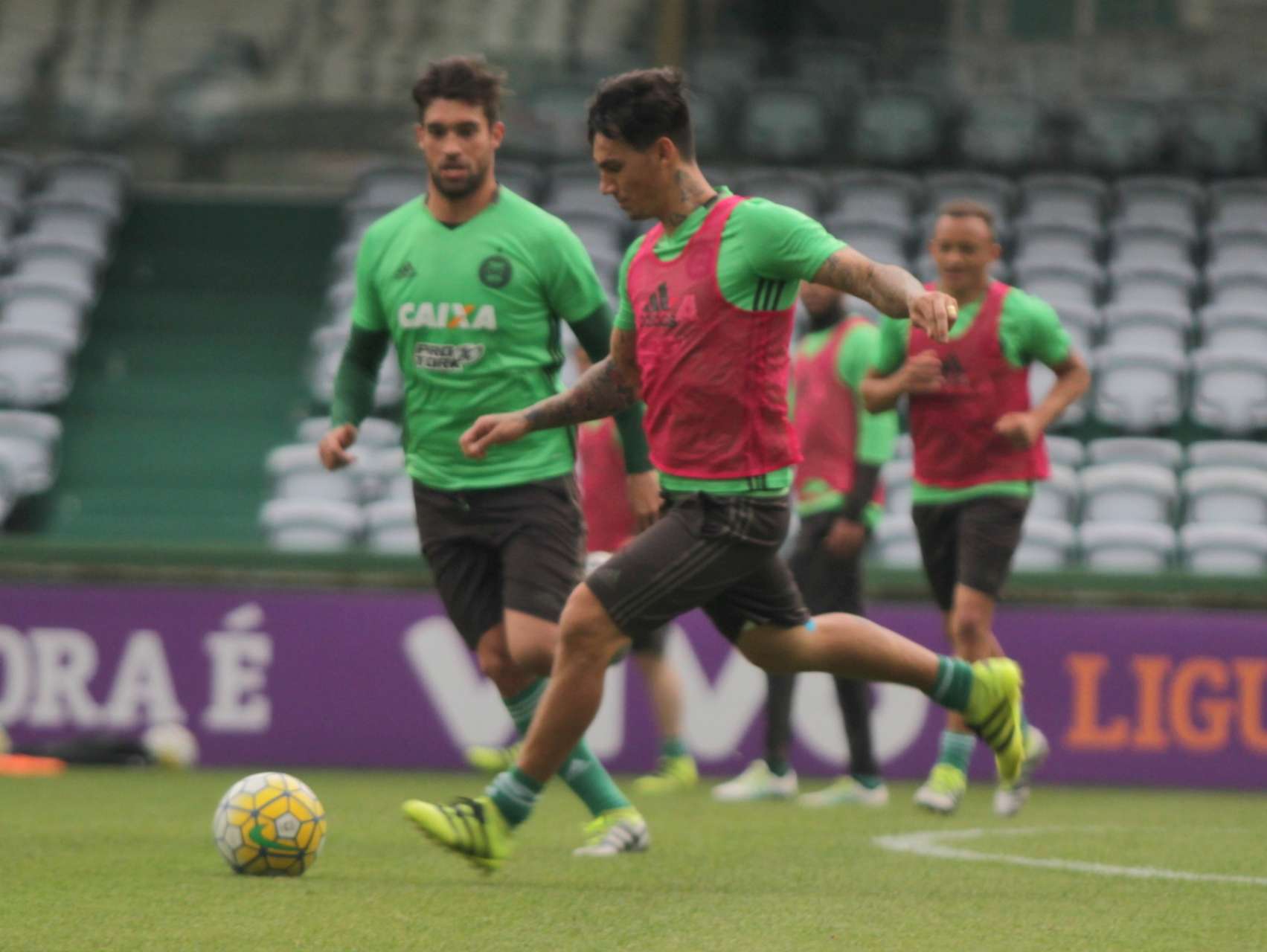Fotos do treino na v�spera