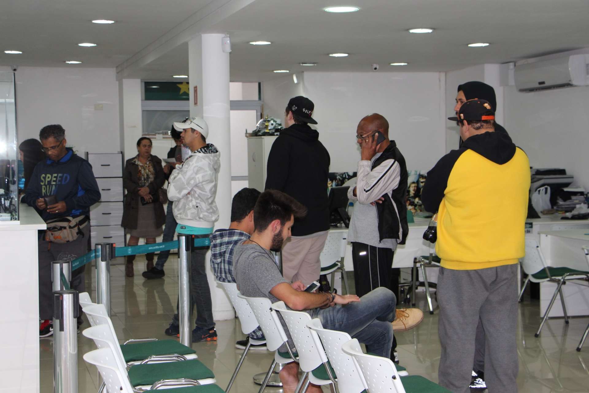 Central de S�cios movimentada