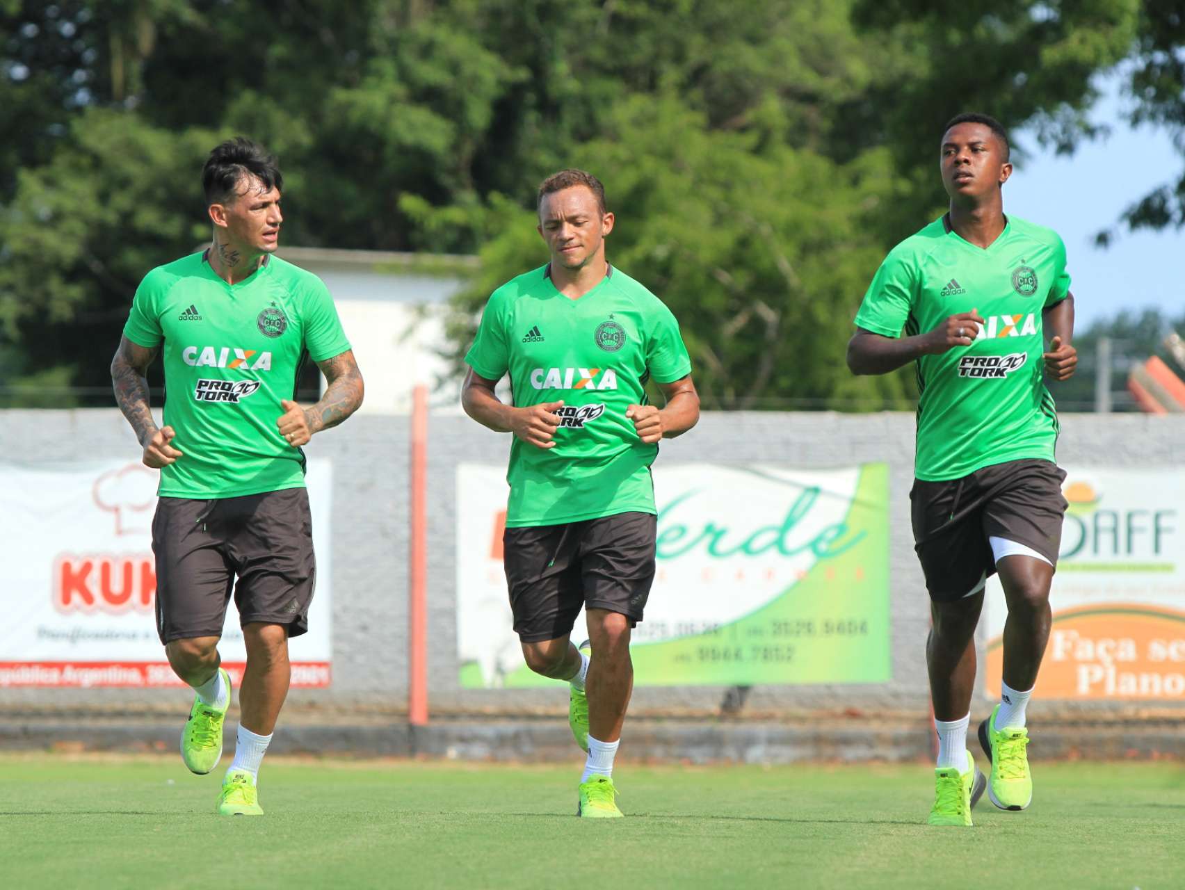 Imagens do treino na pr�-temporada