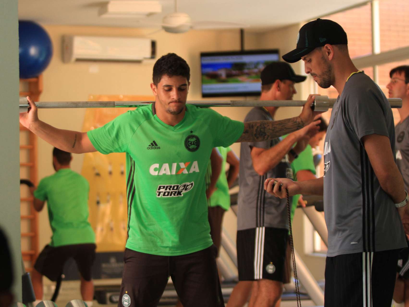 Galeria do treino no Bourbon