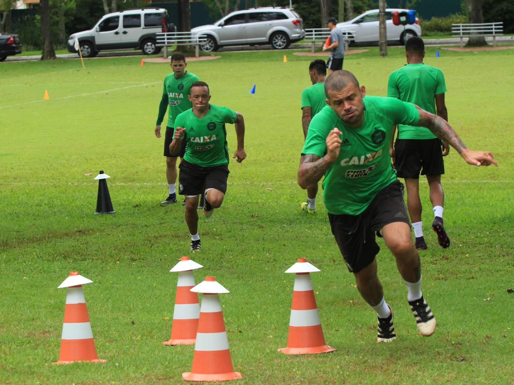 Fotos do treino f�sico no Bourbon