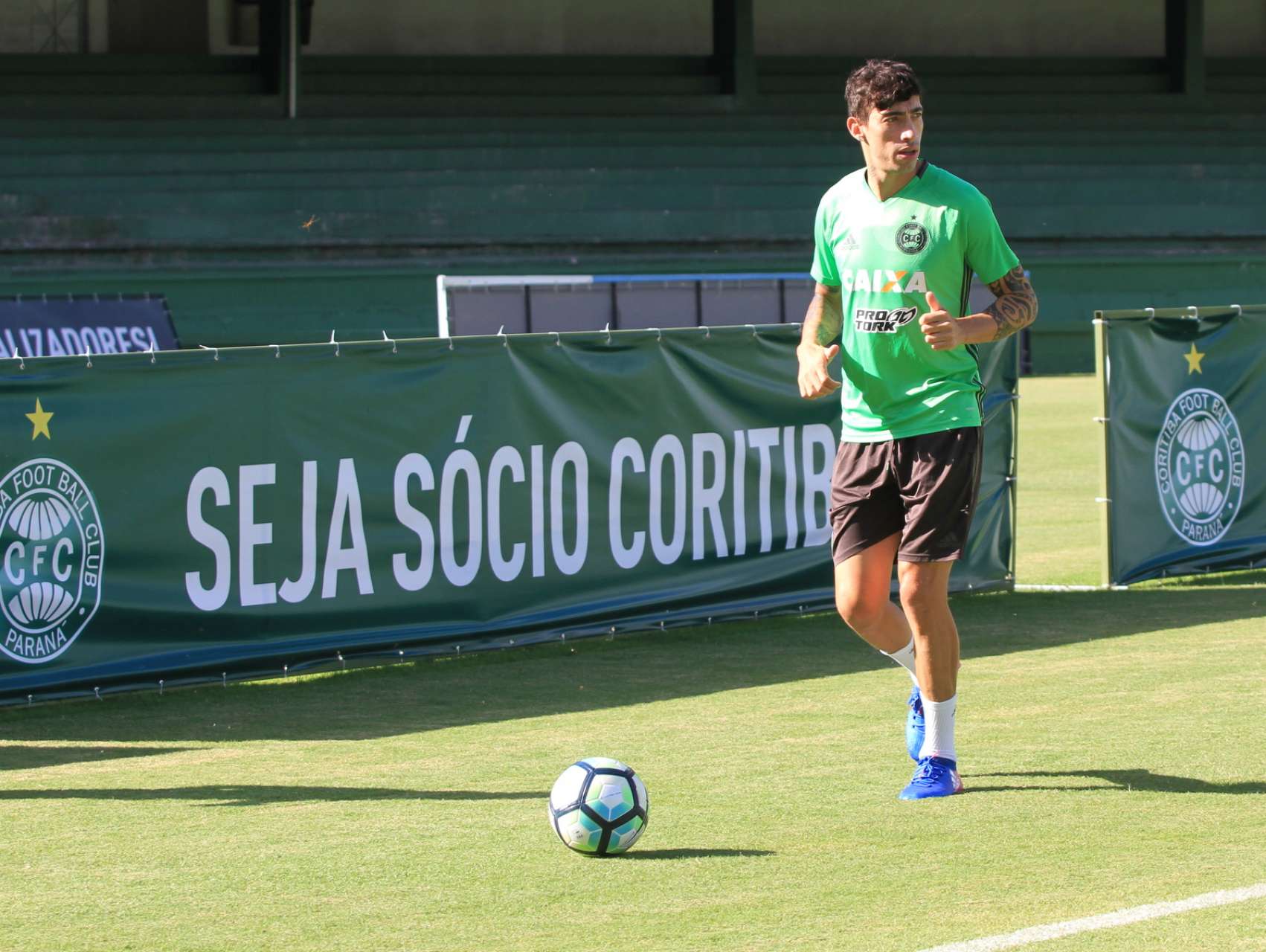 Treino na v�spera da Copa do Brasil