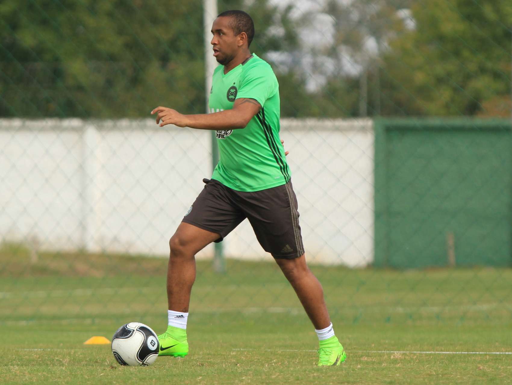 Fotos do treino da manh�