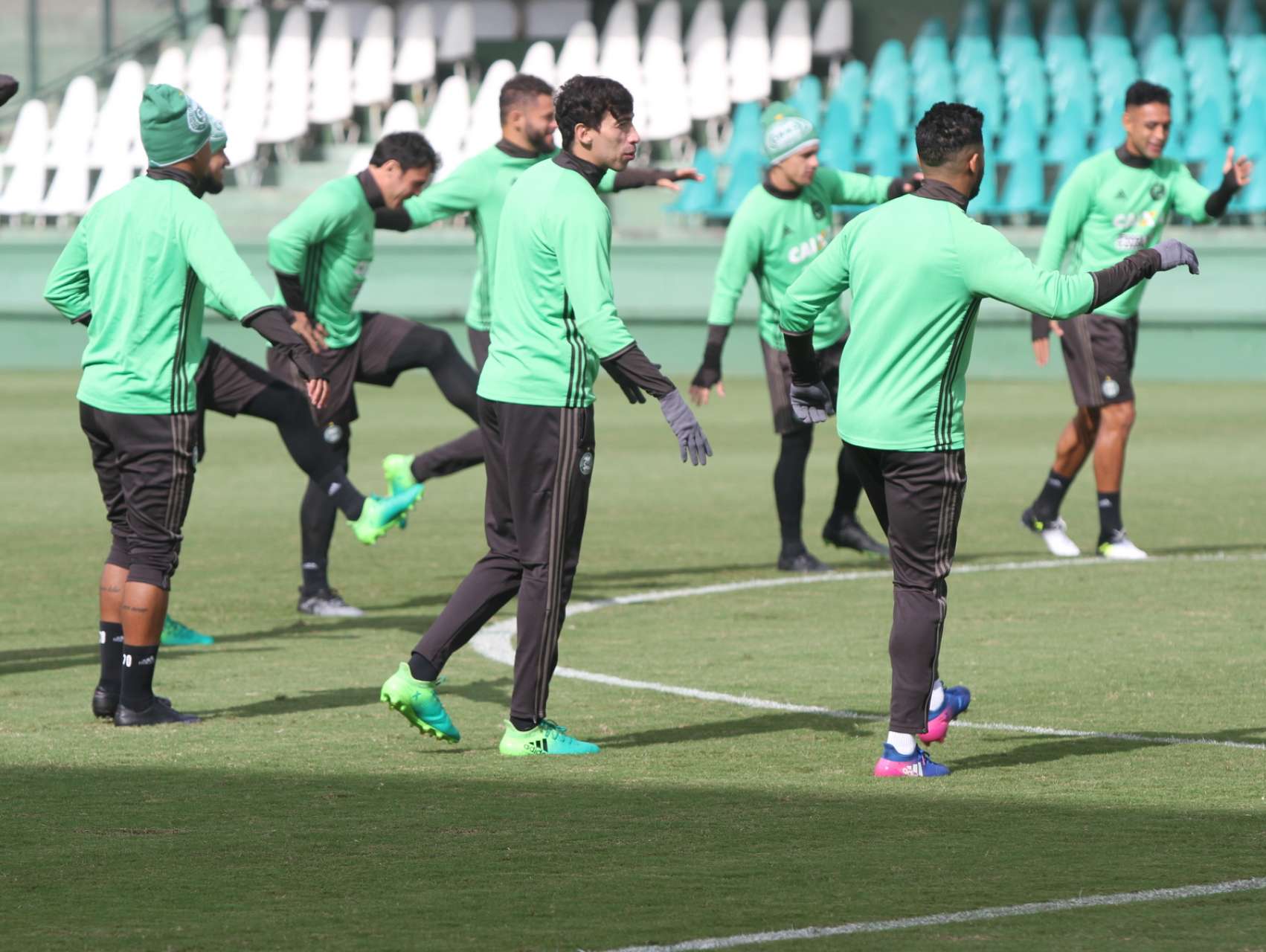 Fotos do treino na v�spera do Atle-Tiba