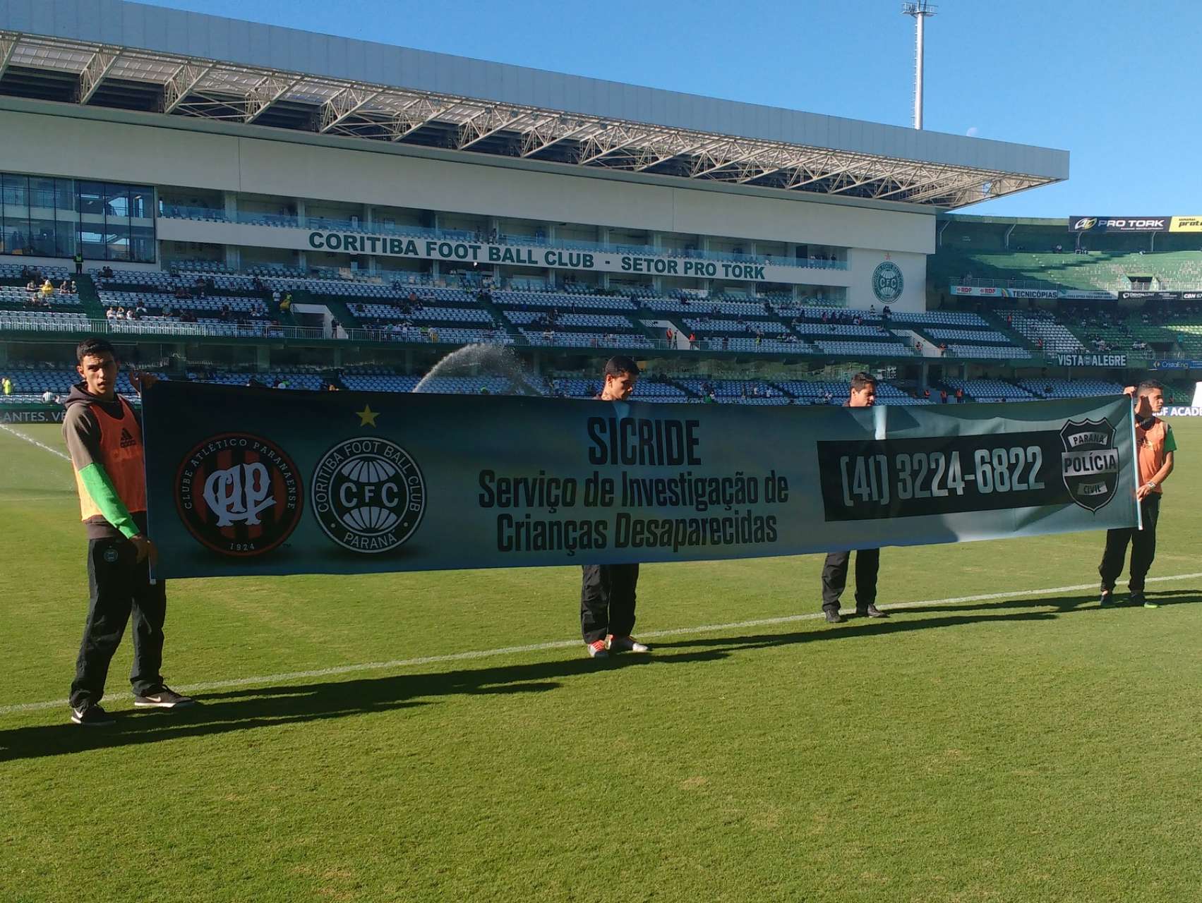 Coritiba Retribui no jogo