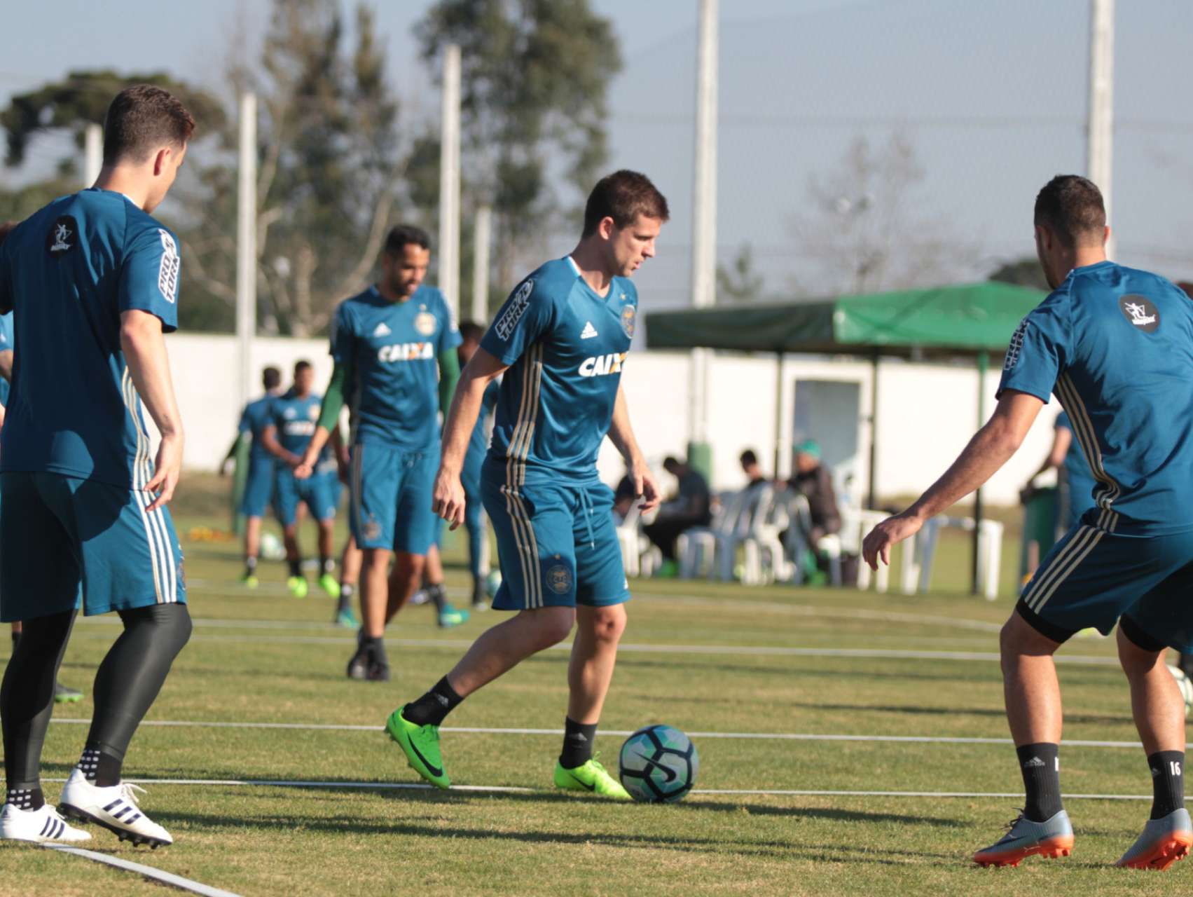 Imagens do treino de quinta-feira