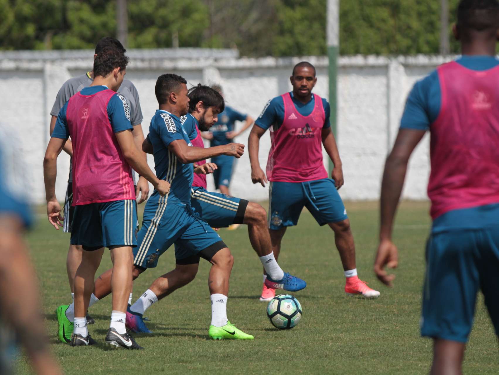Treino na v�spera do jogo