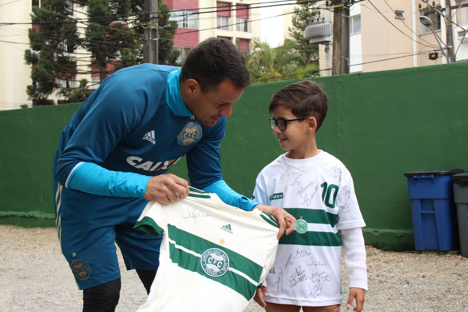 Visita especial no treino