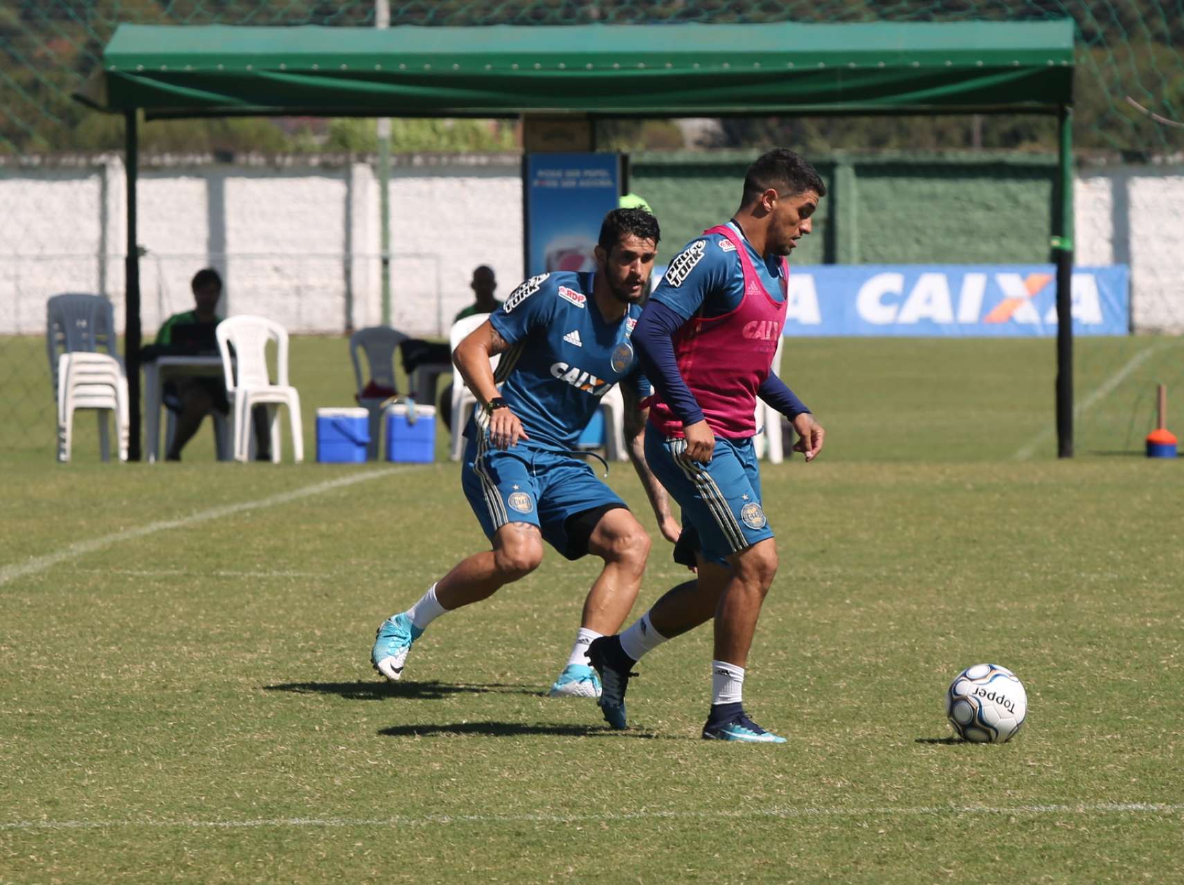 Imagens do treino de quarta-feira