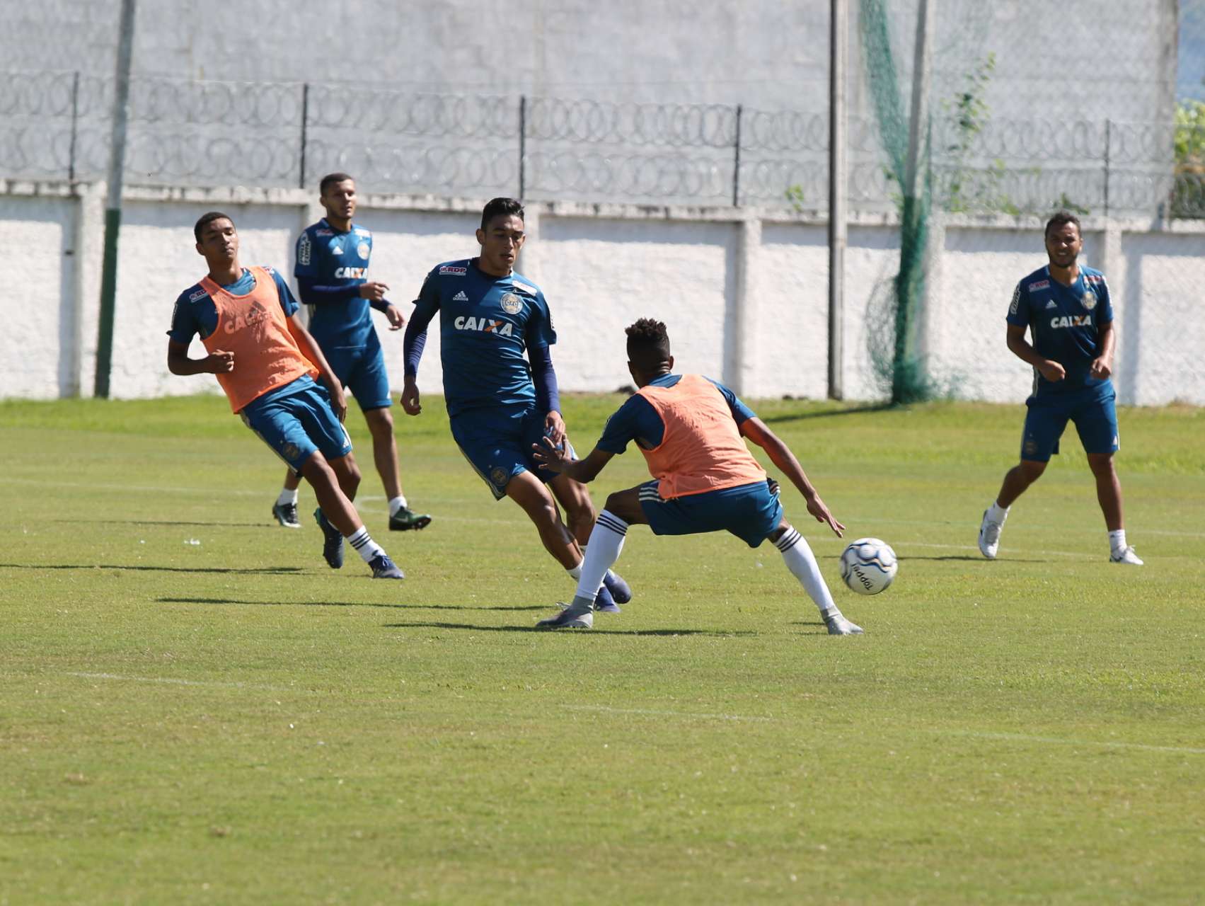 Fotos do treino da manh�