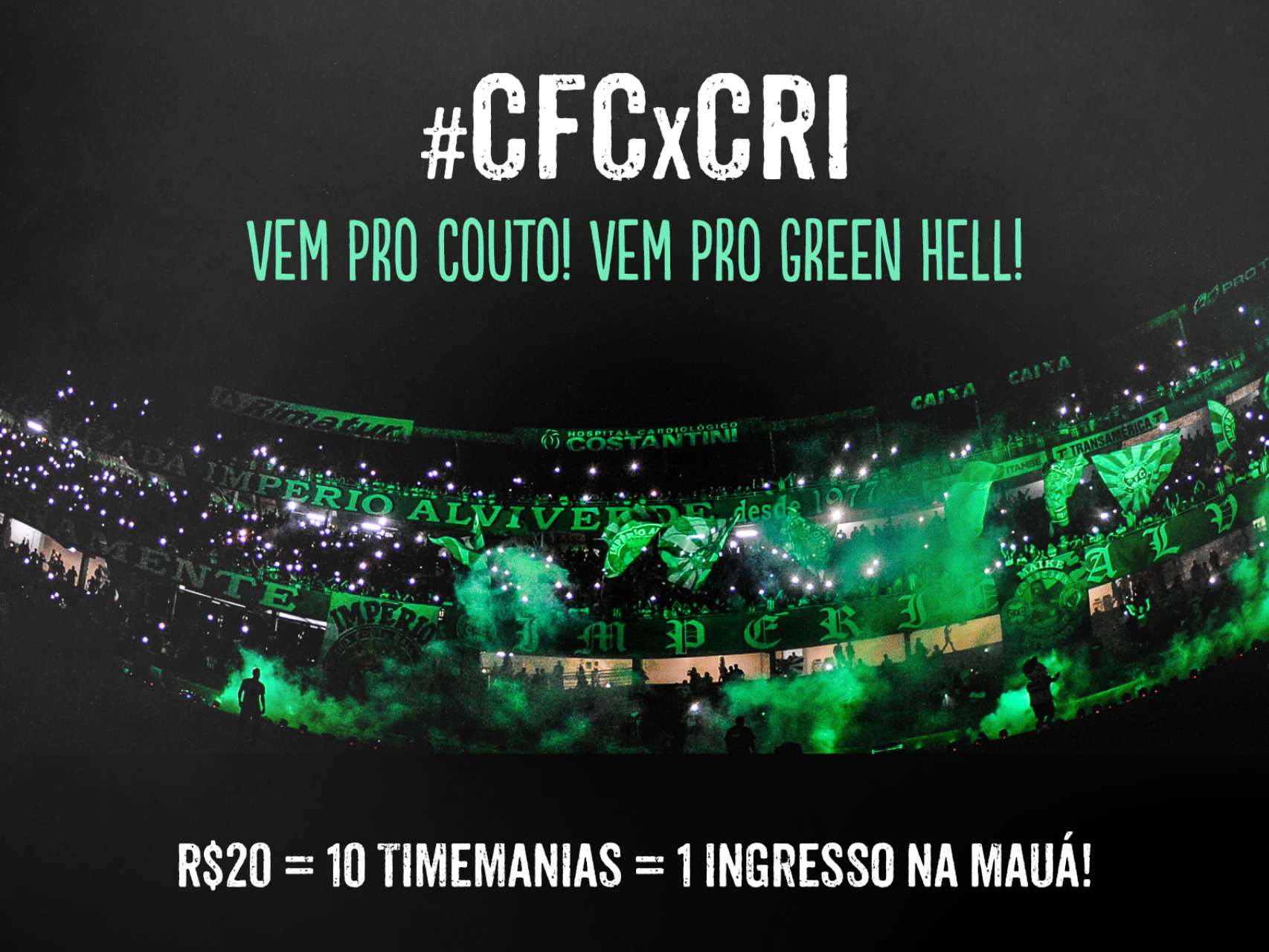 10 Timemanias = um ingresso