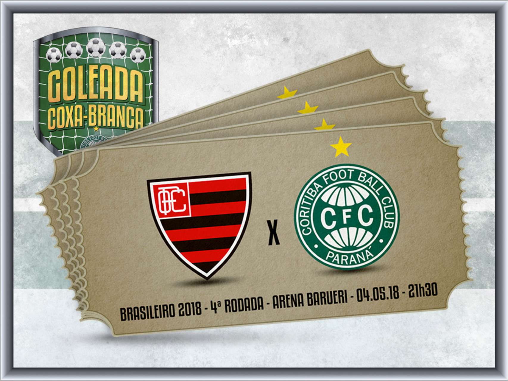 Ingressos para o jogo no Goleada