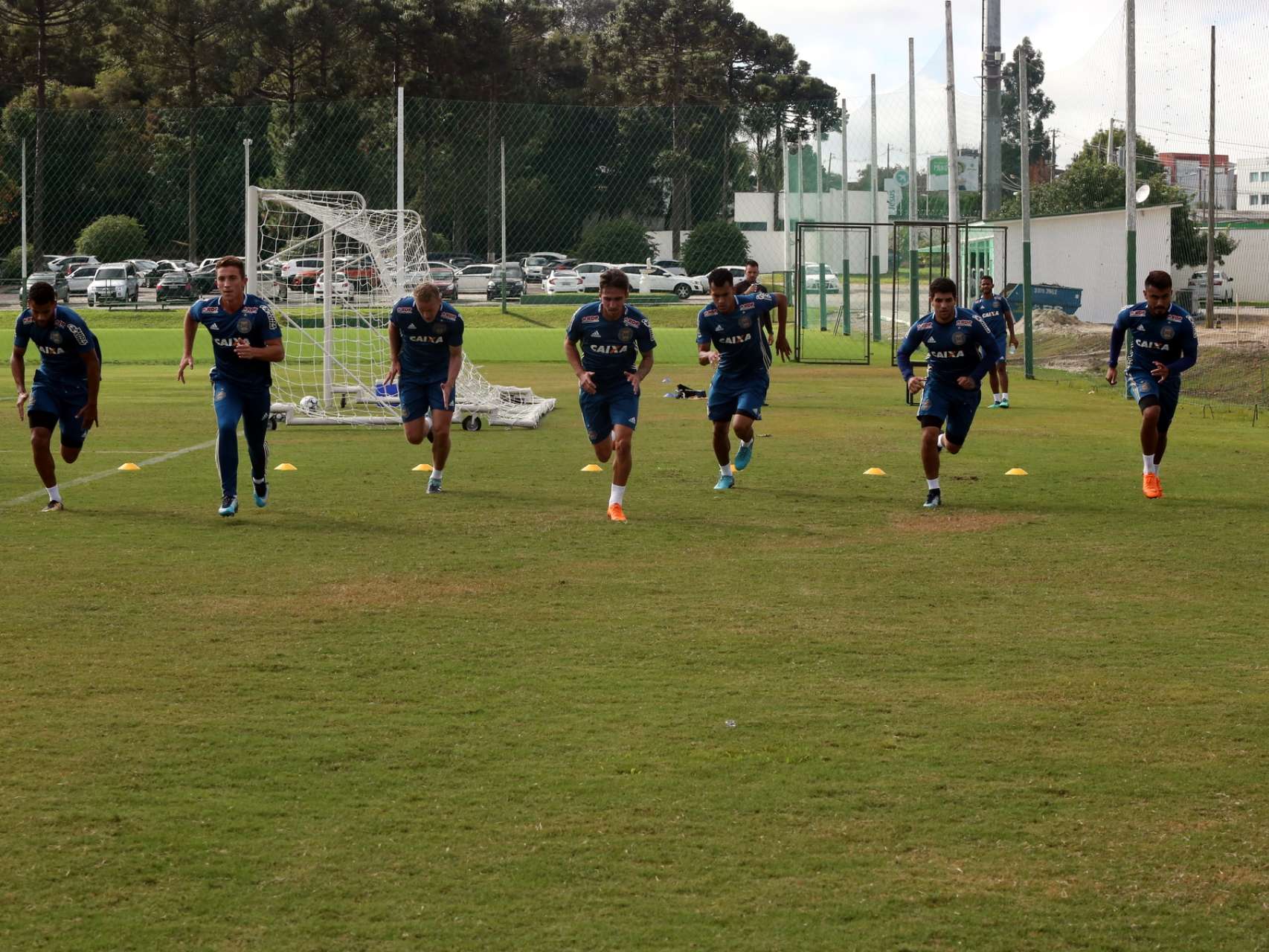 Fotos do treino da manh�