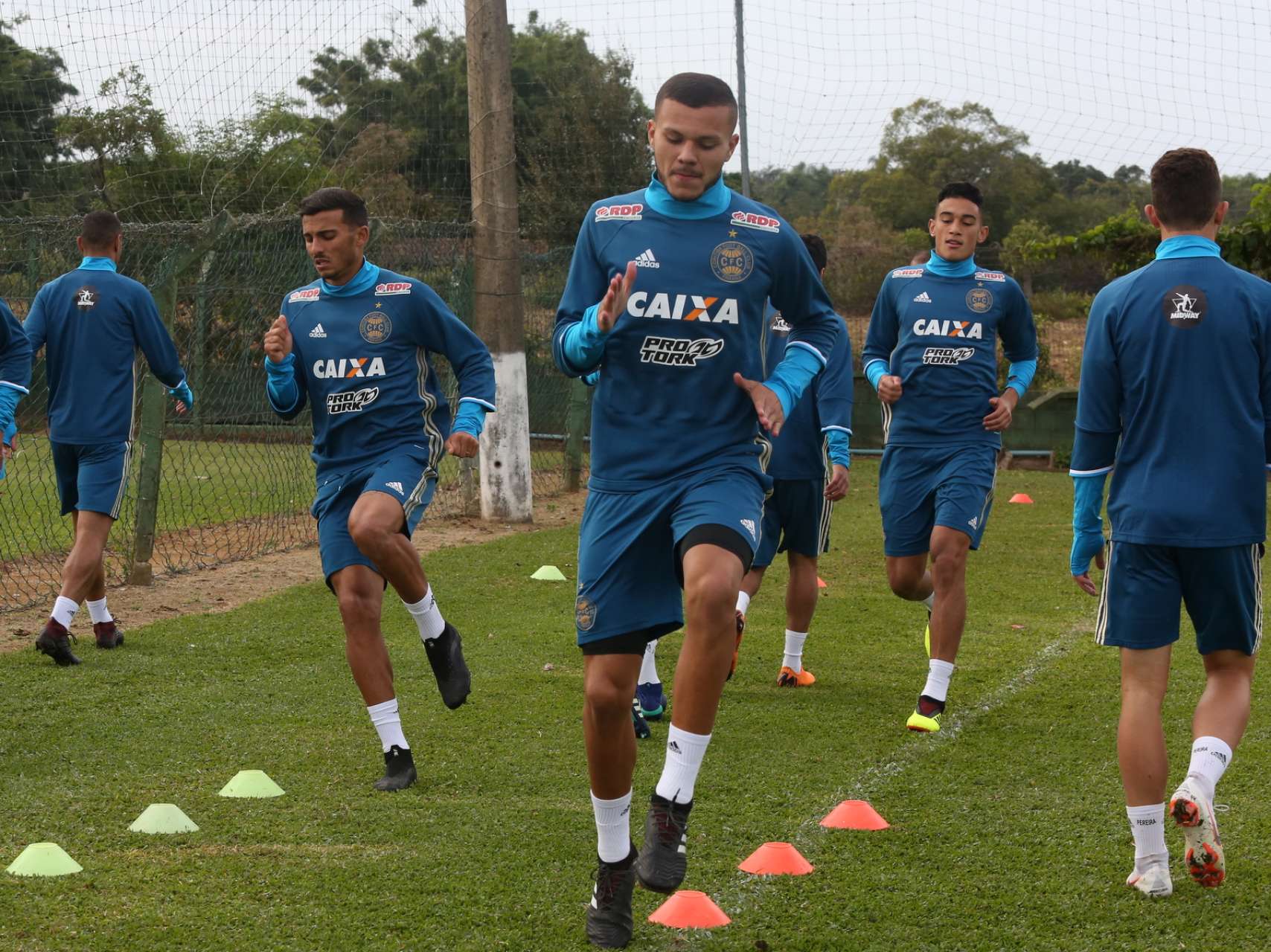 Fotos do treino no CT do Figueirense