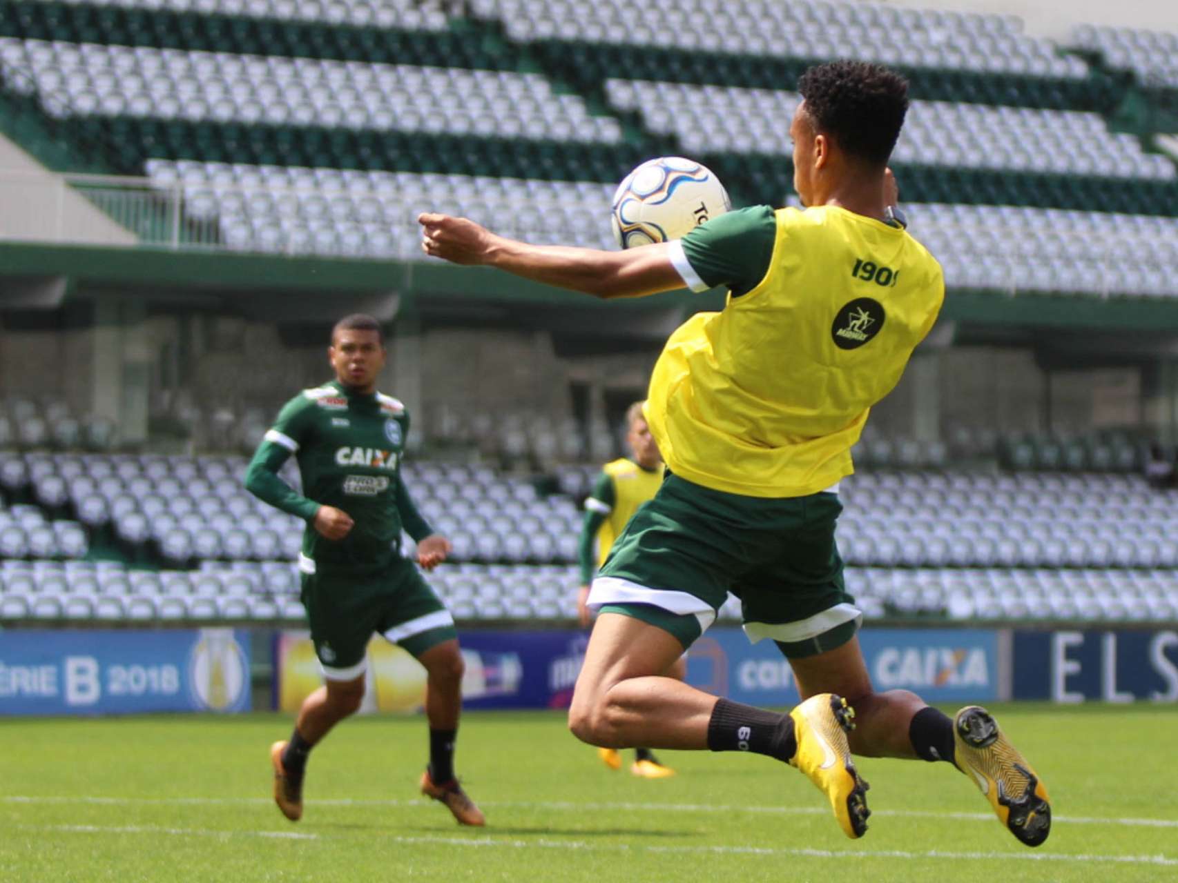 Elenco alviverde treina no Couto