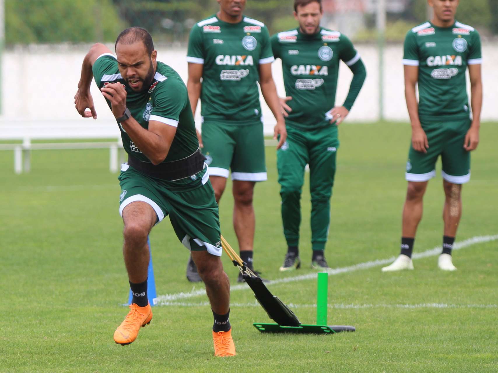 Fotos do treino da manh�