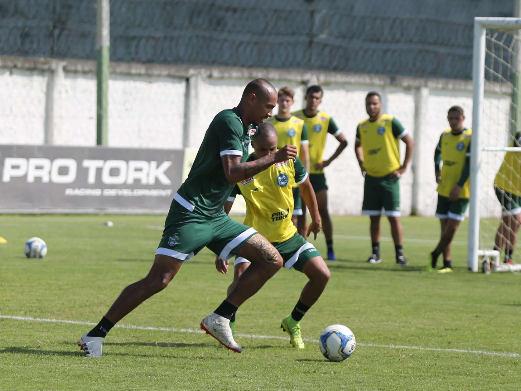 Fotos do treino da manh�