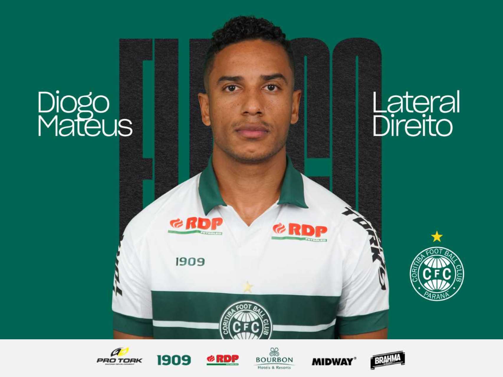 Coritiba confirma Diogo Mateus 