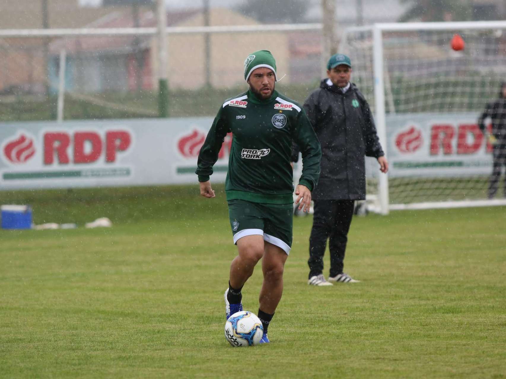 Fotos do treino da manh�