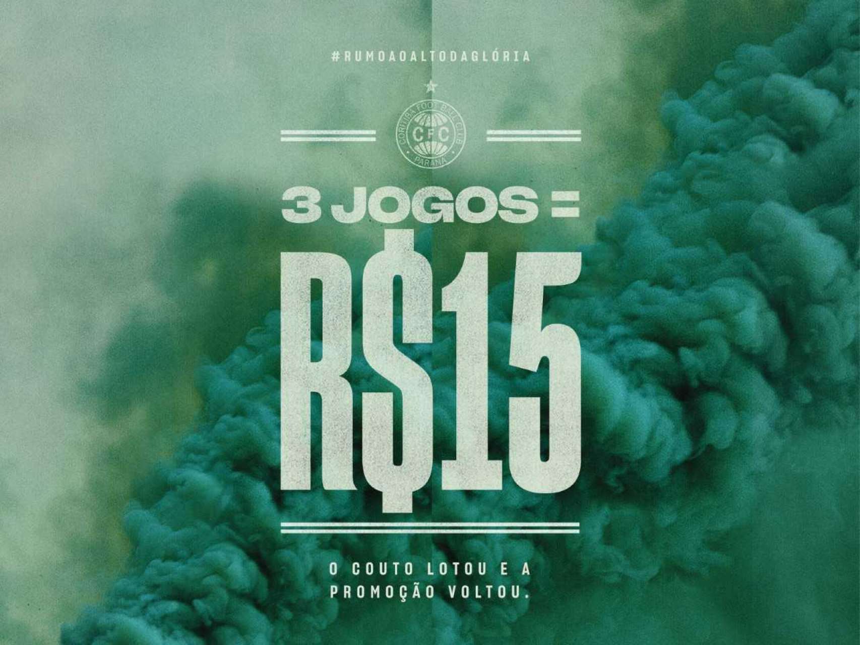 Coritiba d� continuidade a promo��o de ingressos