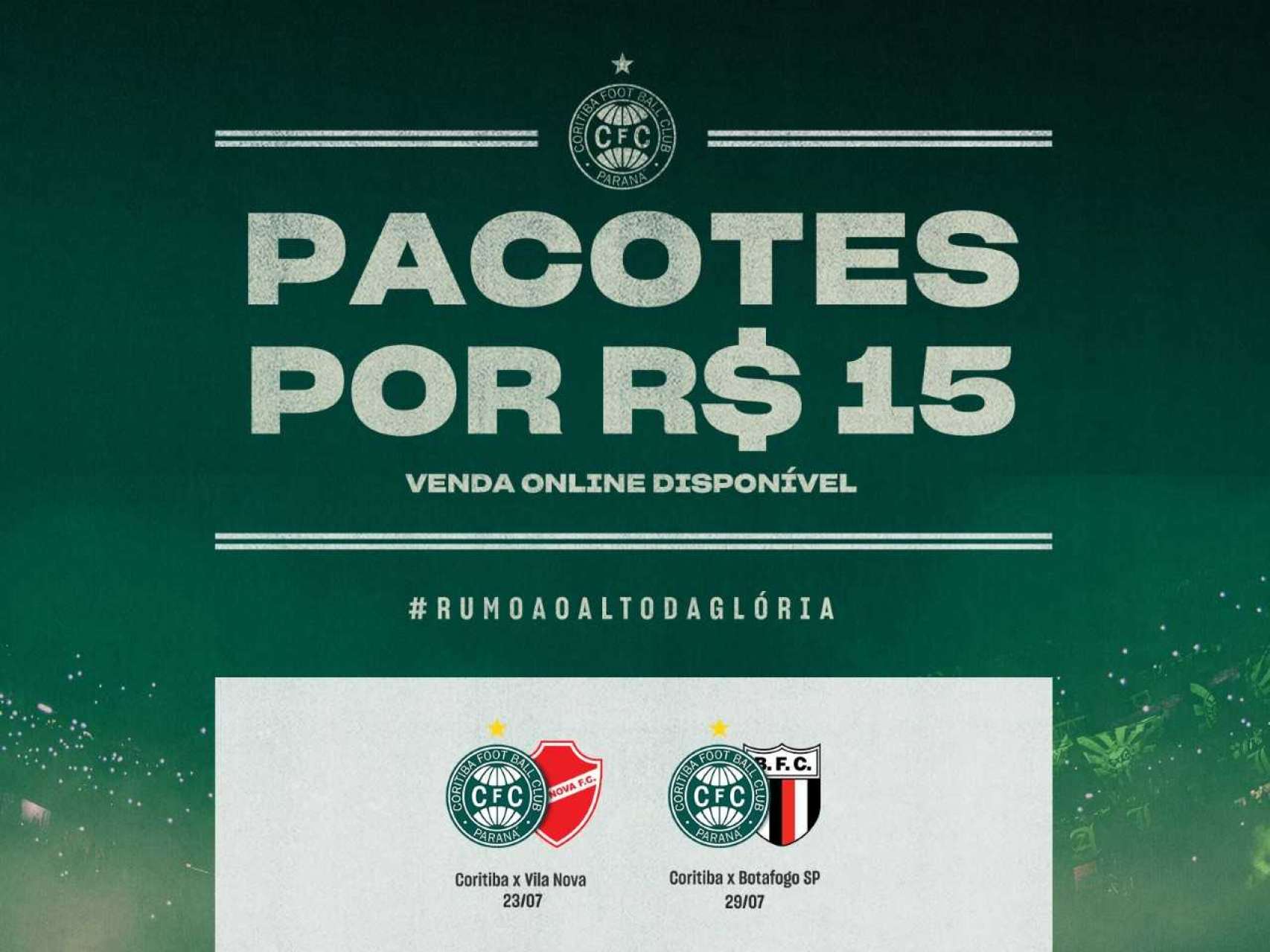 Ingressos para os pr�ximos jogos em casa