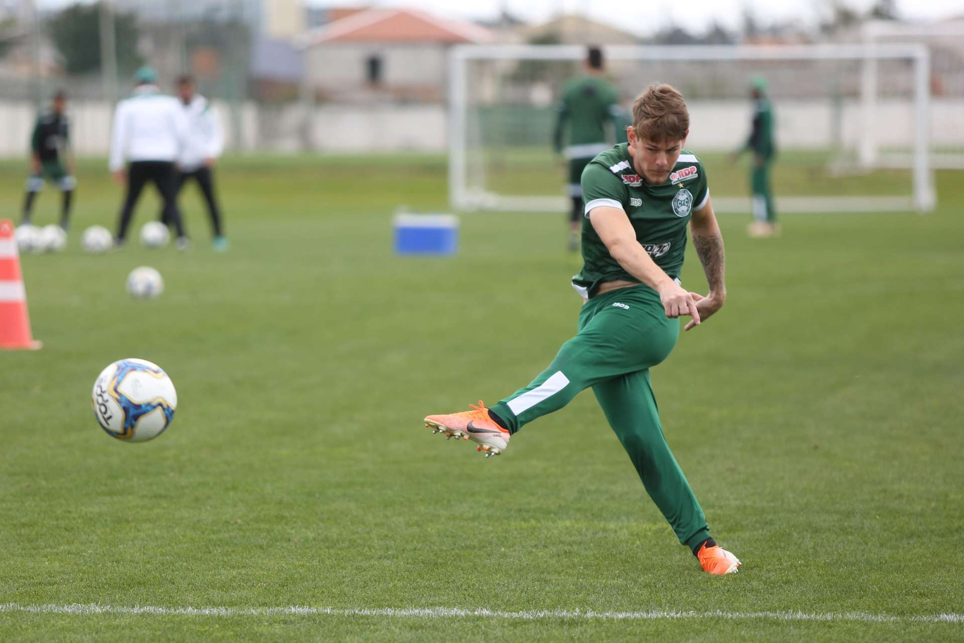 Imagens do treino de domingo