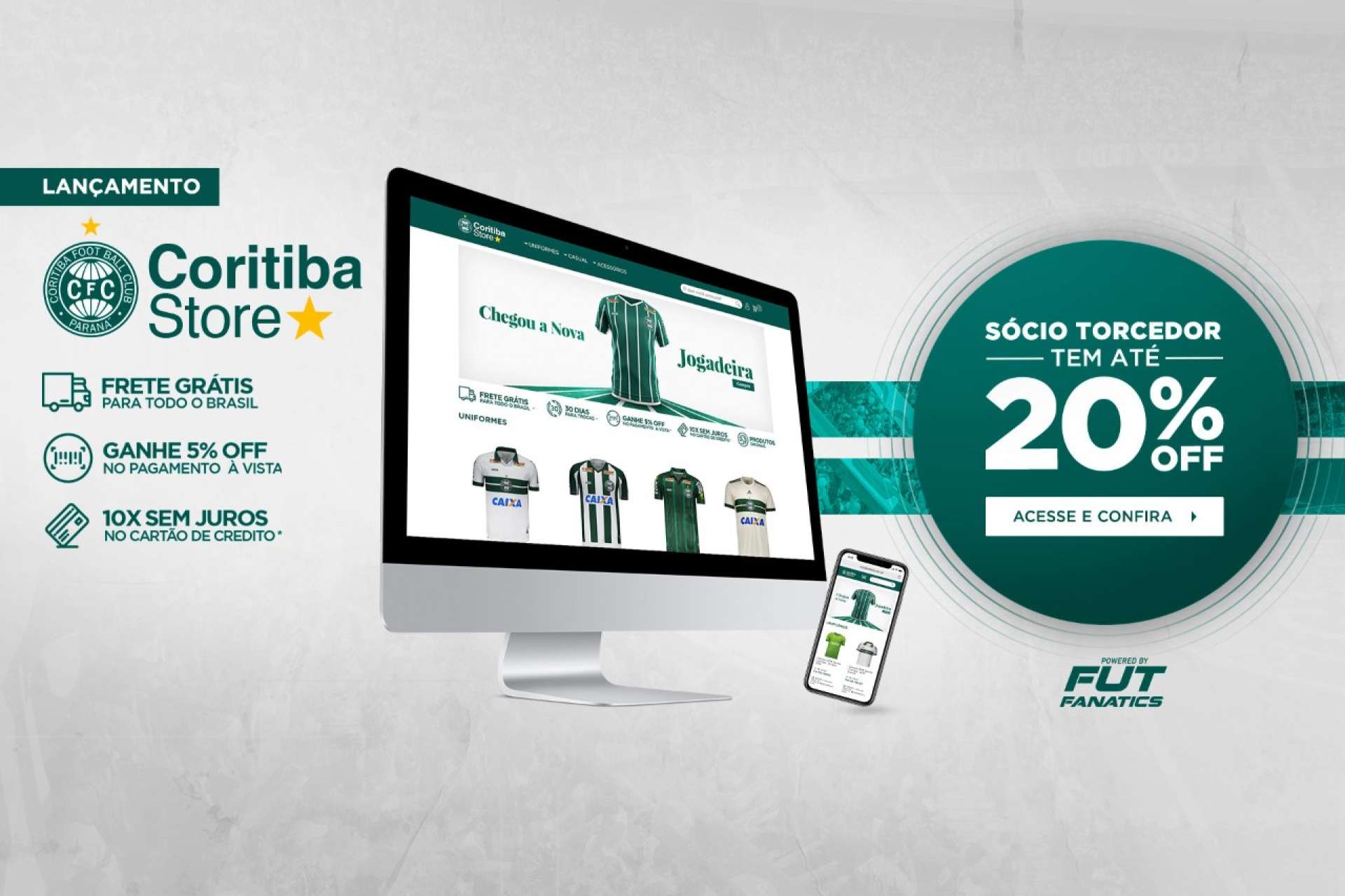 Coritiba lan�a nova loja virtual