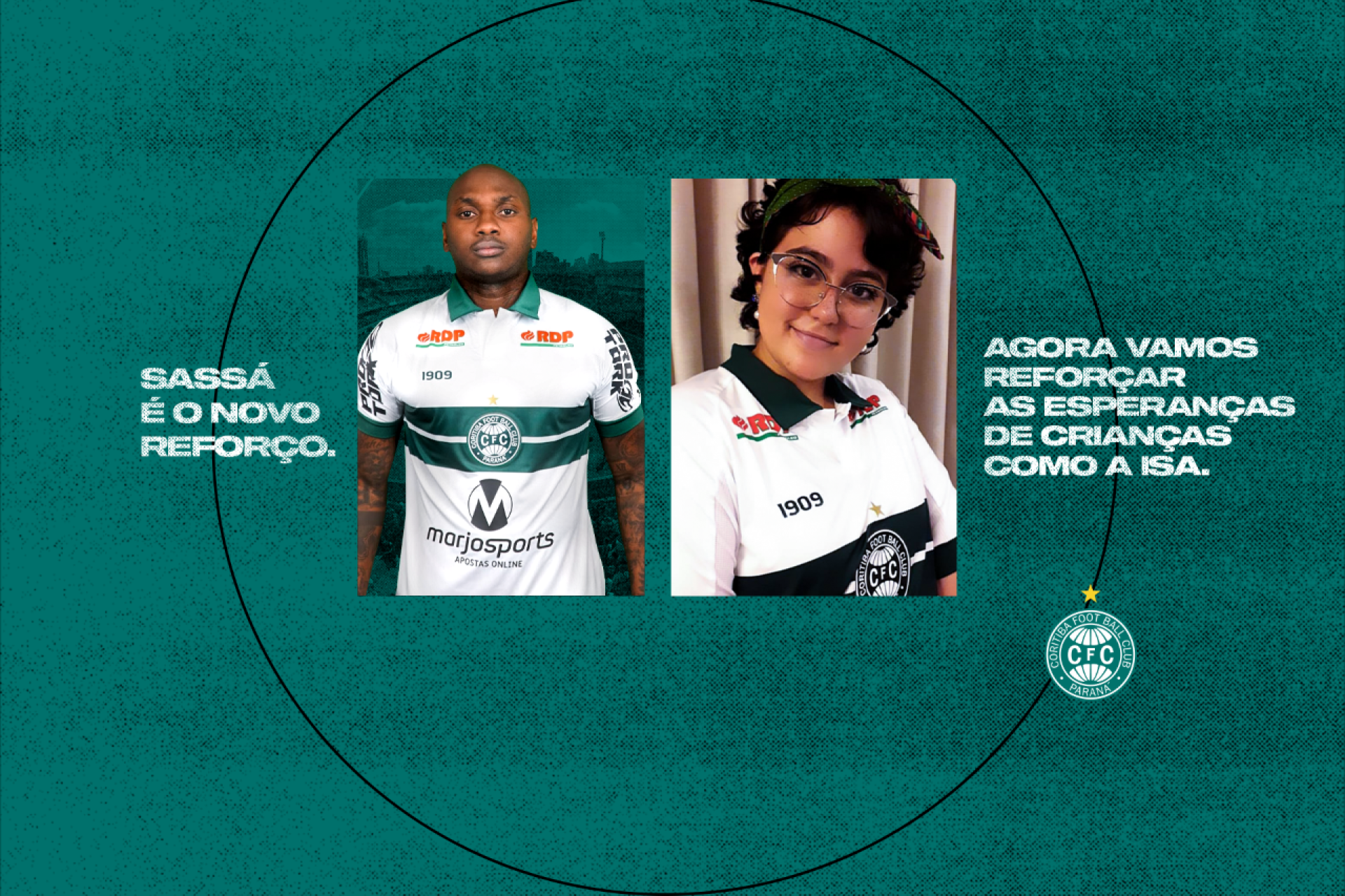 Coritiba apresenta Sass� com a��o de conscientiza��o