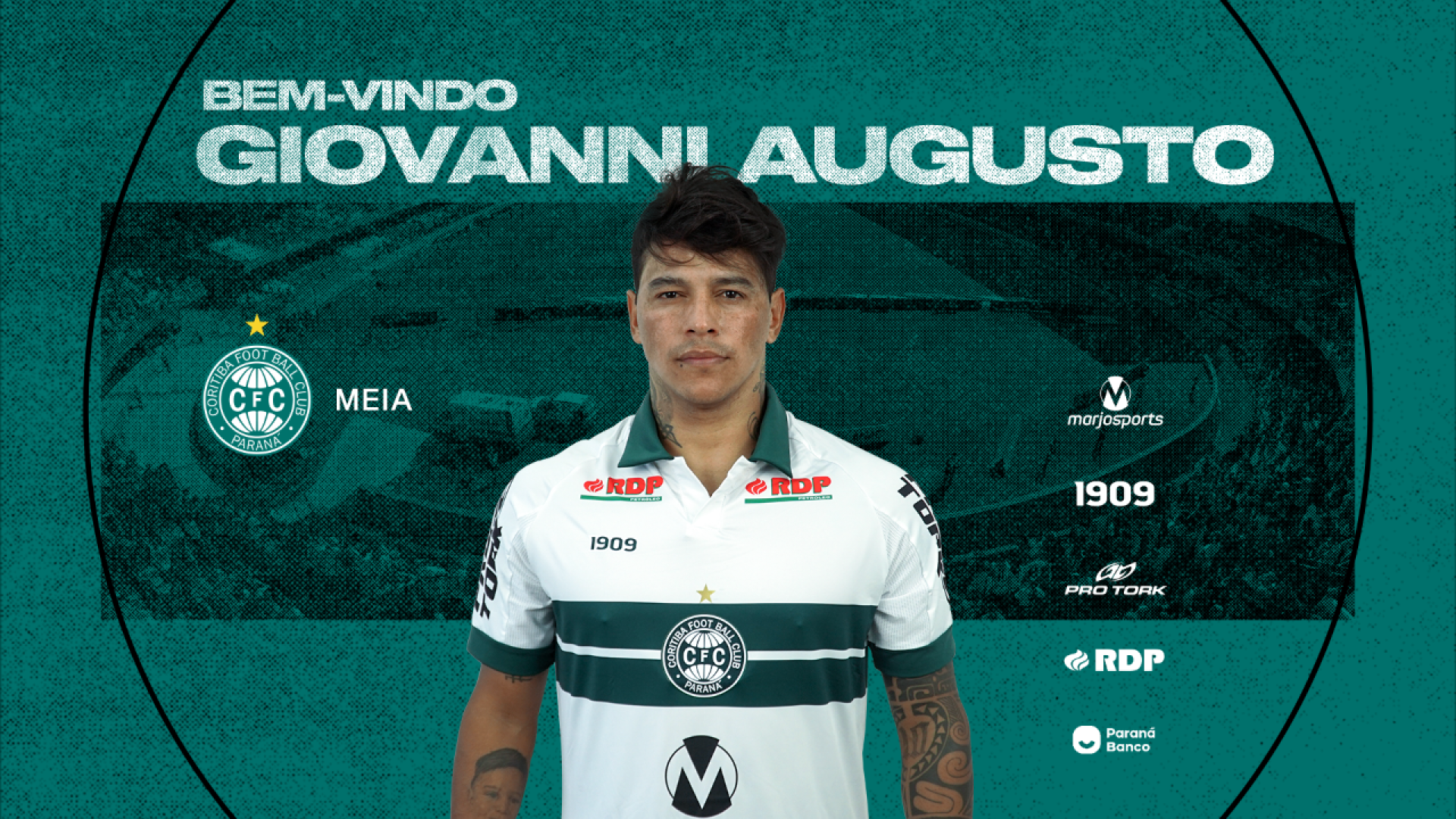 Giovanni Augusto refor�a o Coritiba
